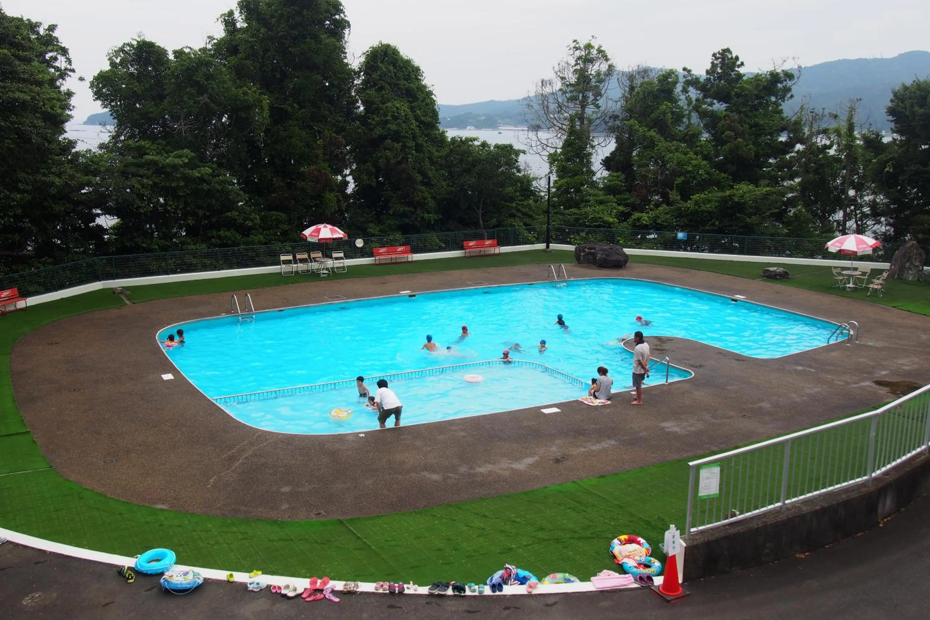 Pool view in Minami Sanriku Hotel kanyo