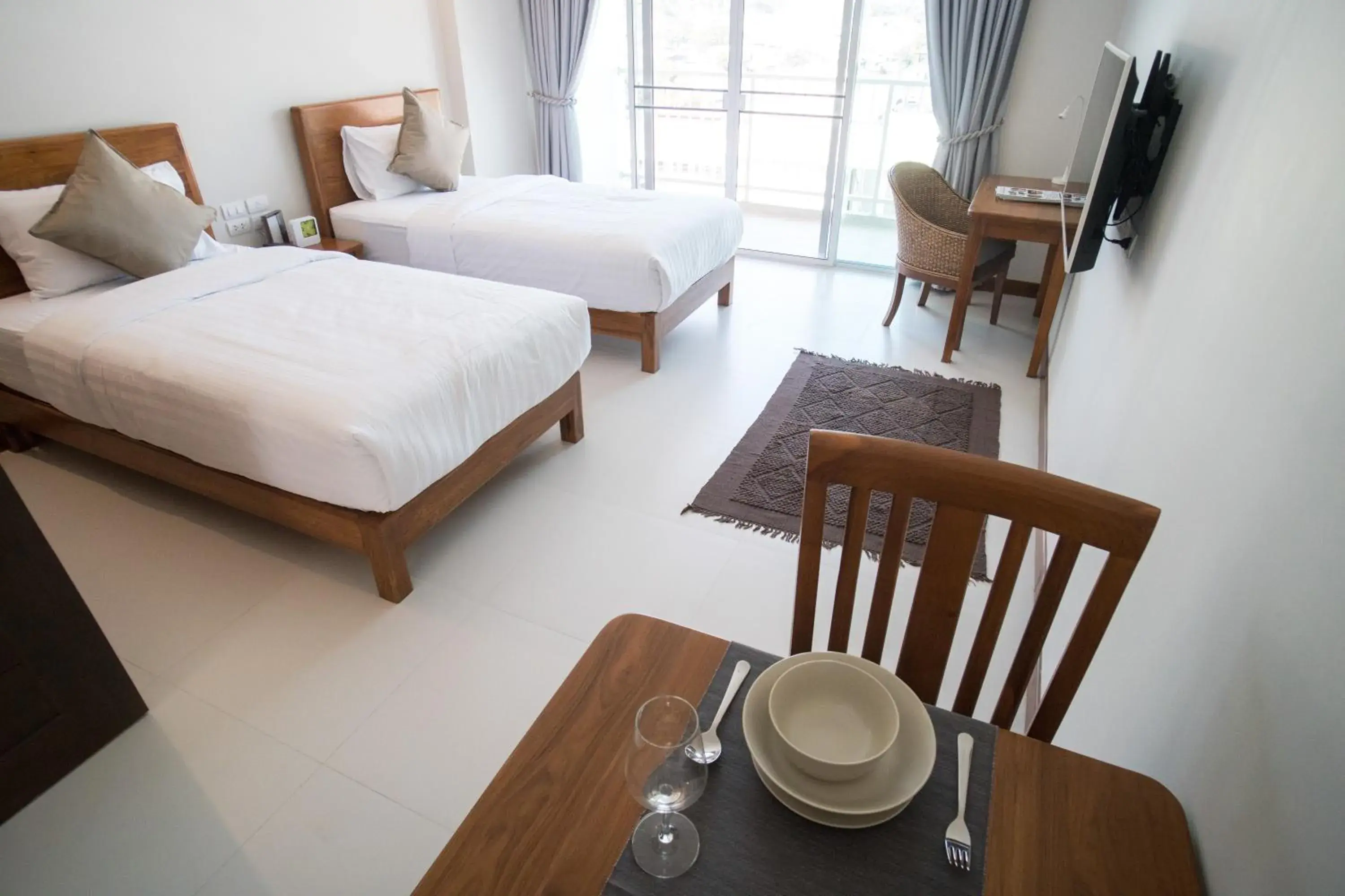 Standard Twin Room with Mountain View in Nivas Chiangmai Standard Twin Room with Mountain View in Nivas Chiangmai