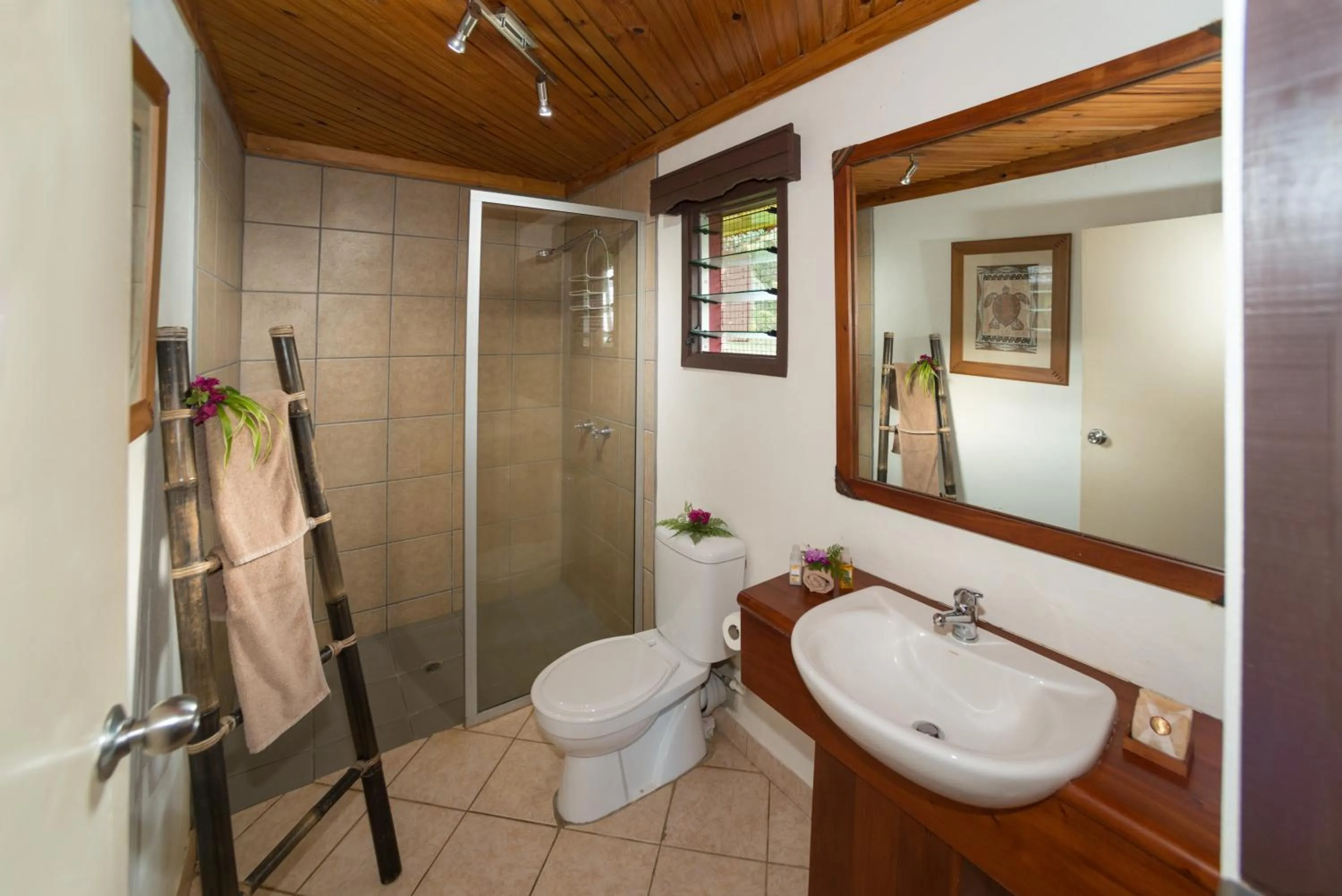 Shower in Waidroka Bay Resort