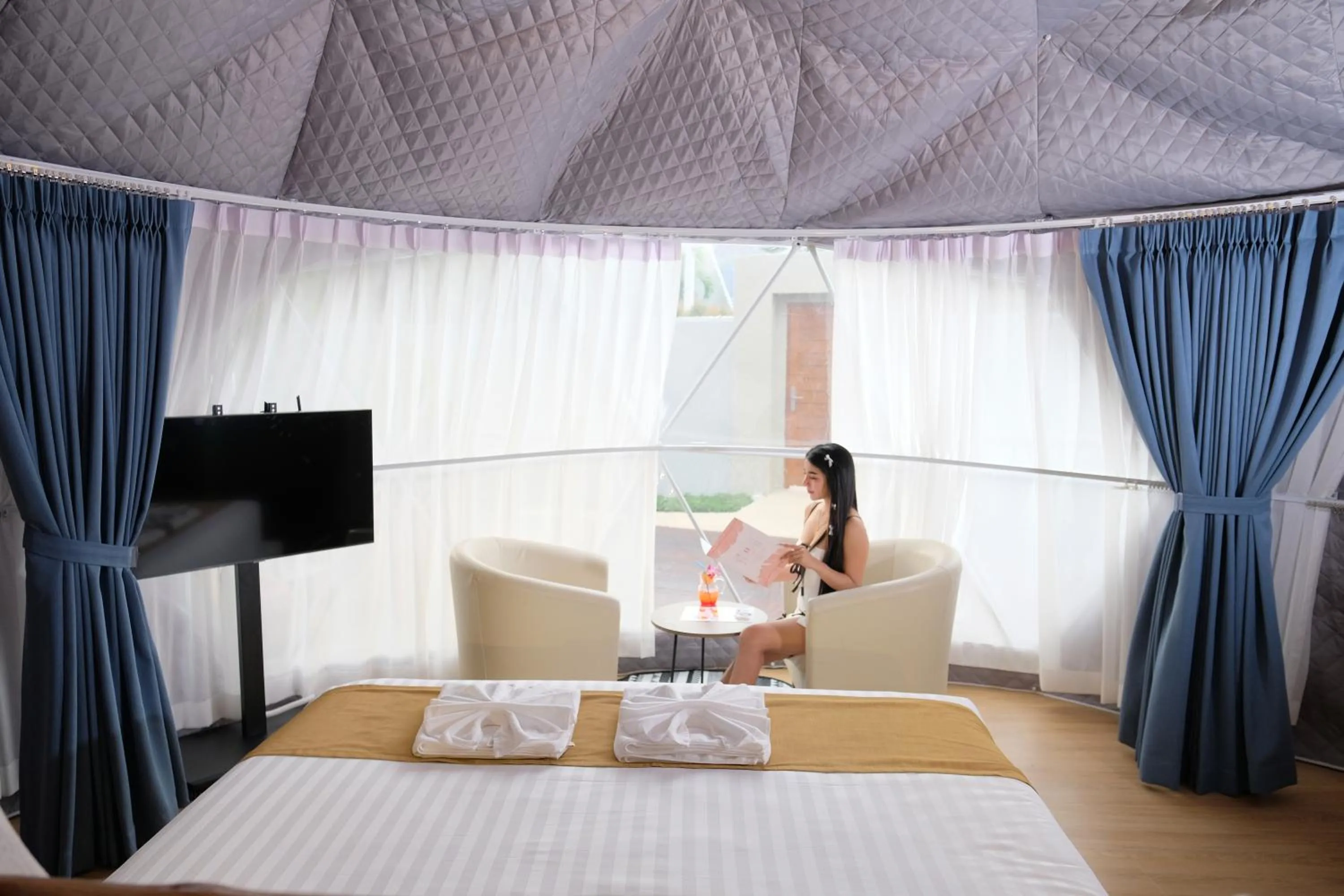 Bed in Le Resort and Villas