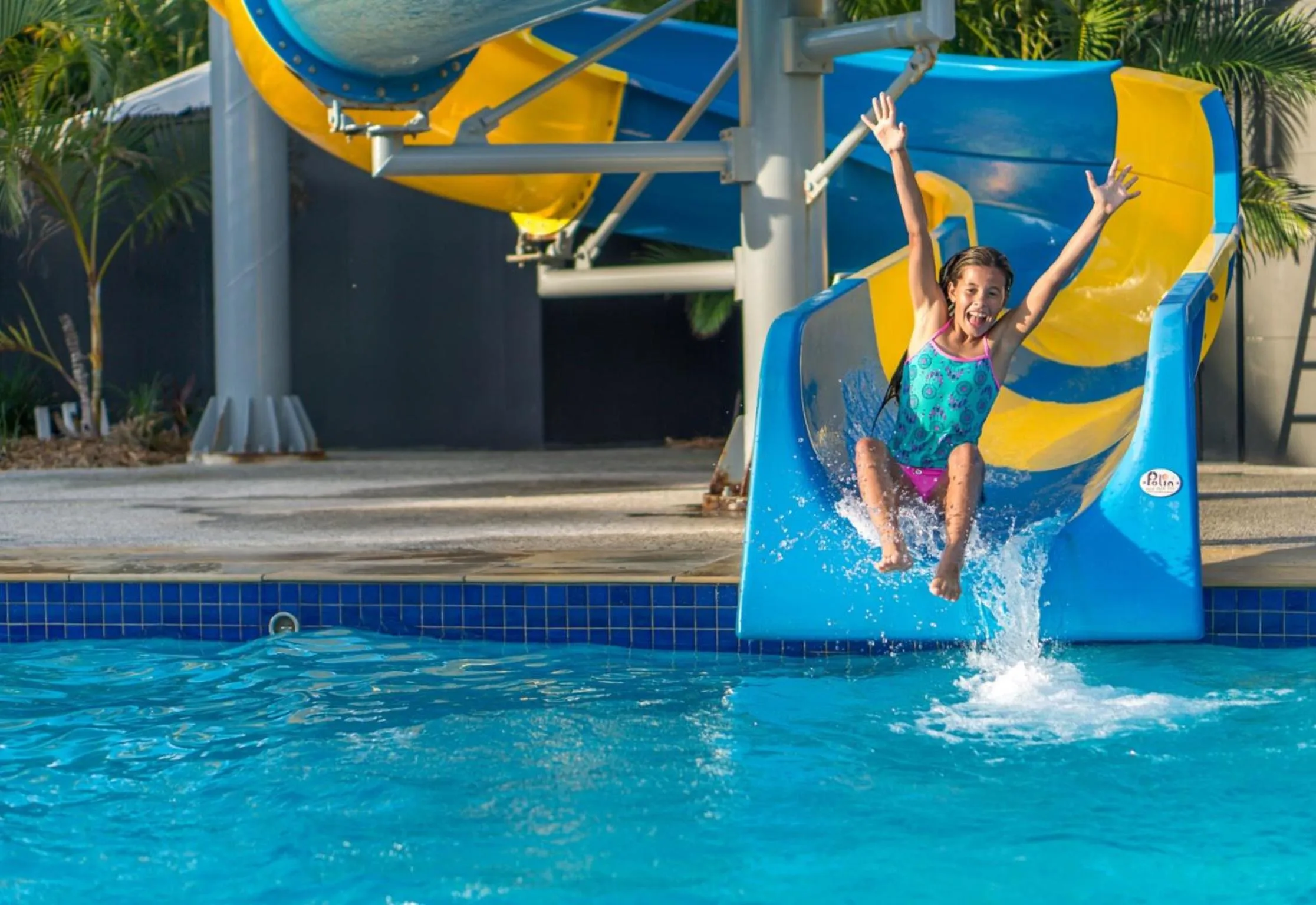 People in Nobby Beach Holiday Village