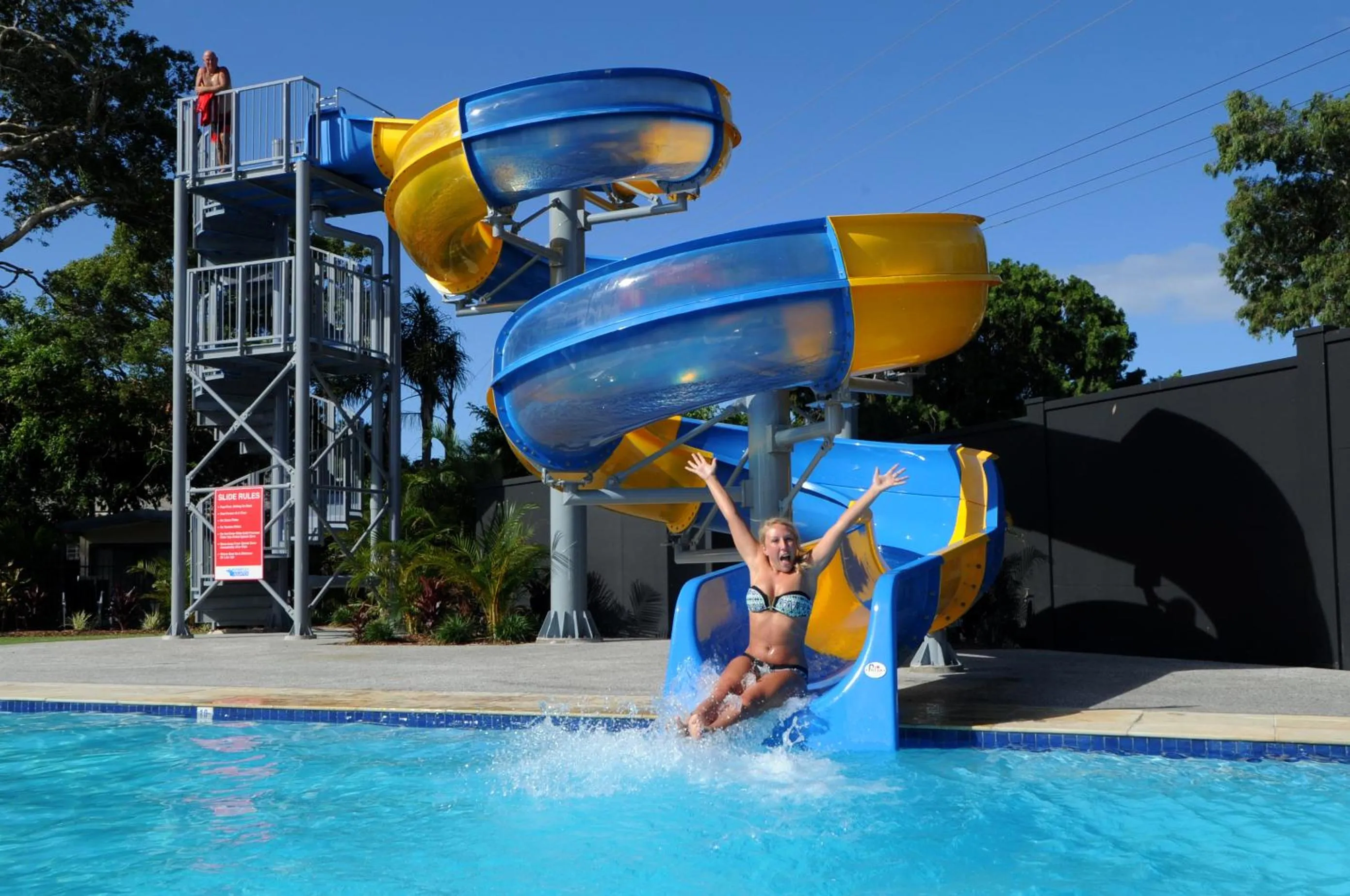 Swimming pool in Nobby Beach Holiday Village