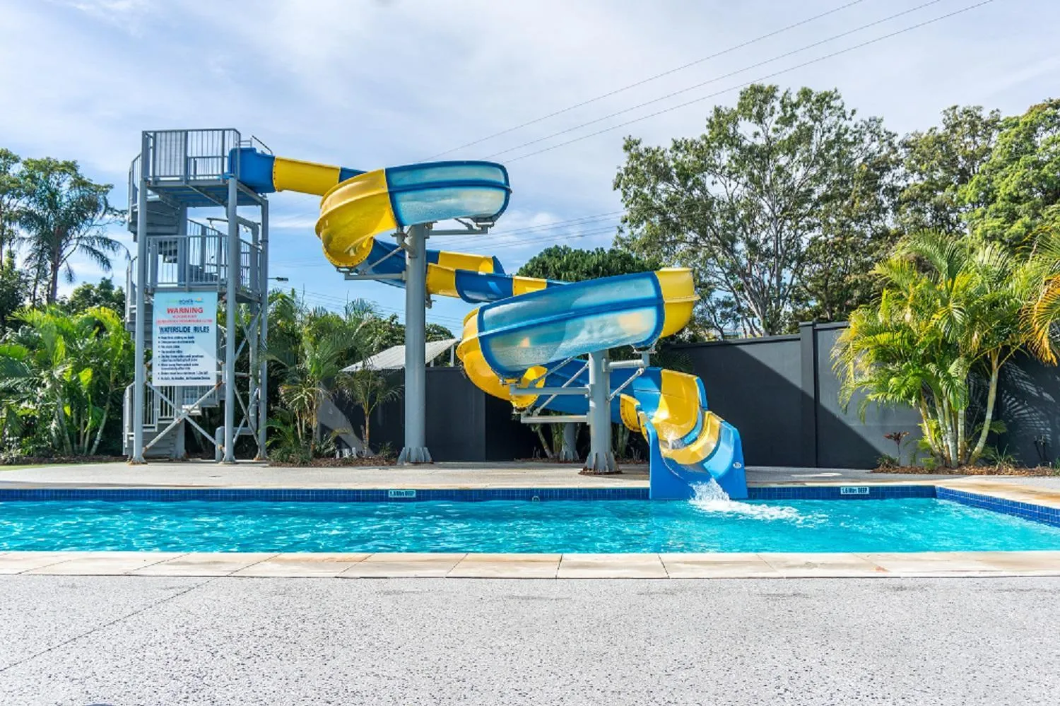 Aqua park in Nobby Beach Holiday Village