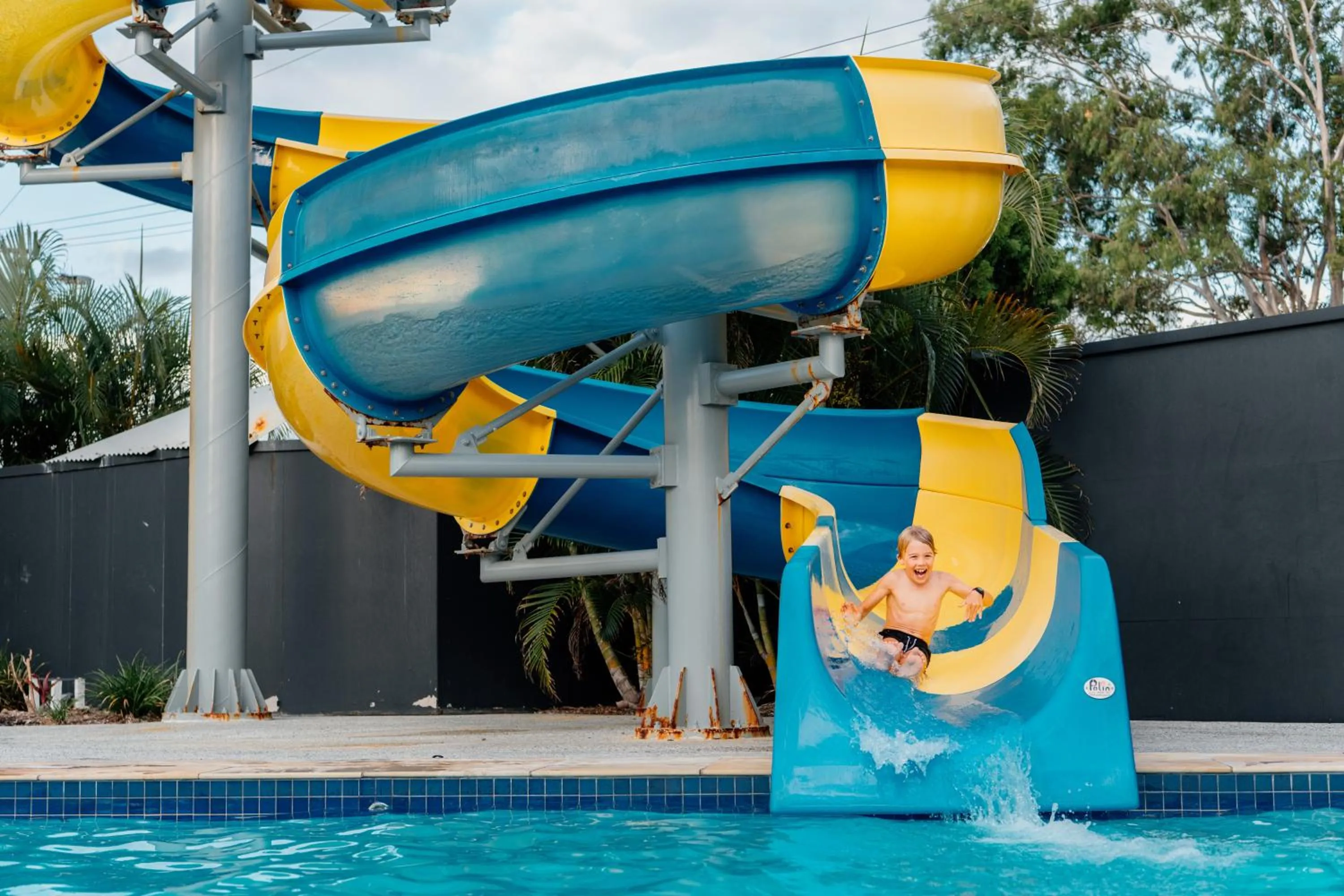 Aqua park in Nobby Beach Holiday Village