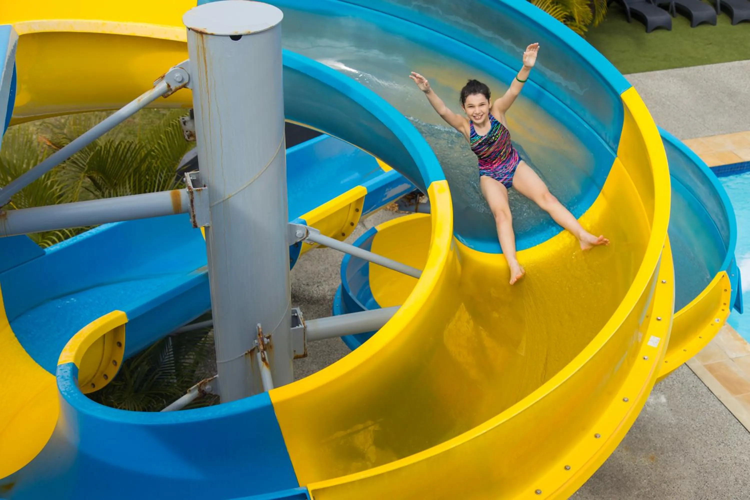 Aqua park in Nobby Beach Holiday Village