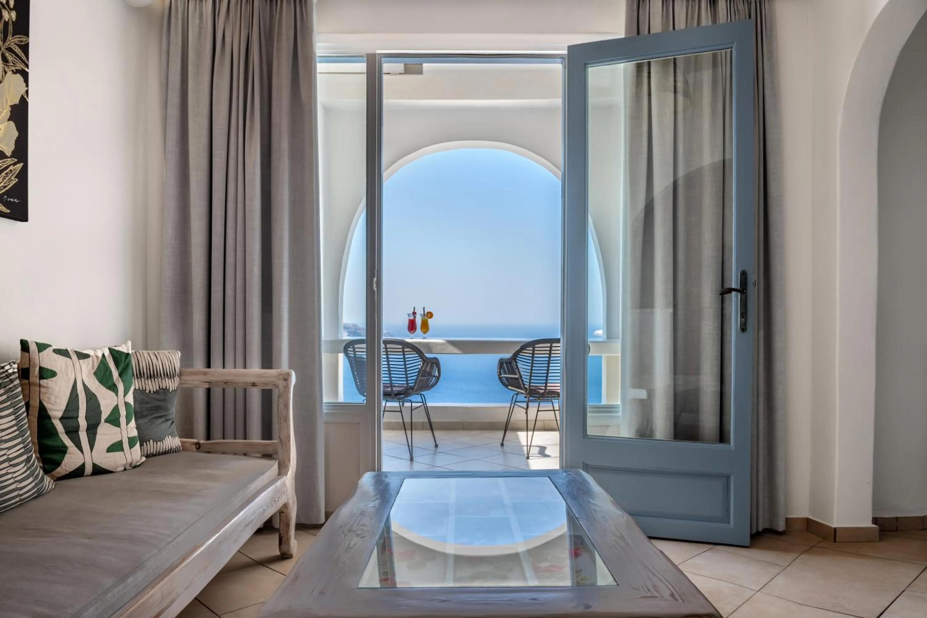 Seating area in Athermi Suites - Adults Only