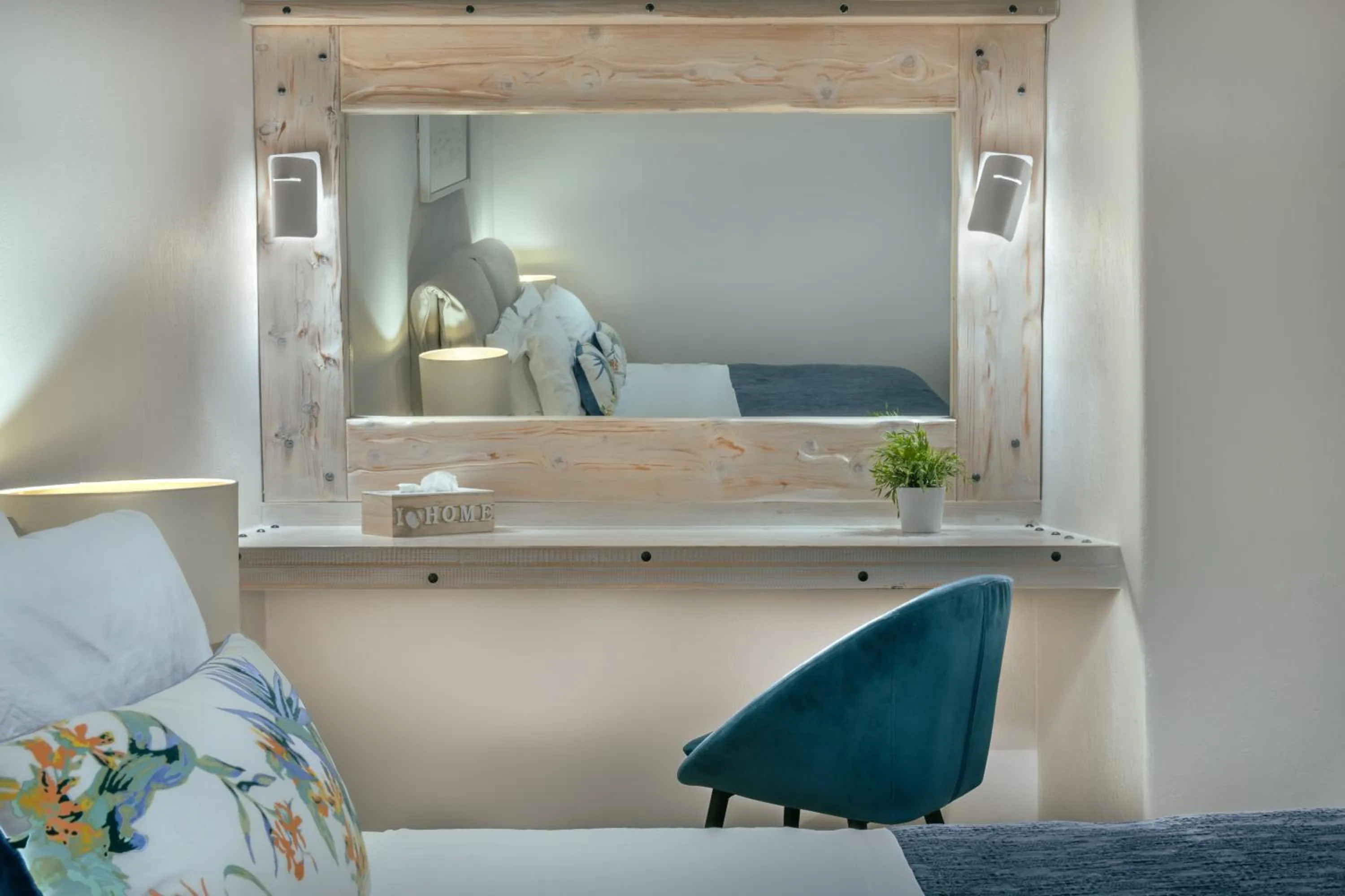 Decorative detail, Bed in Athermi Suites - Adults Only