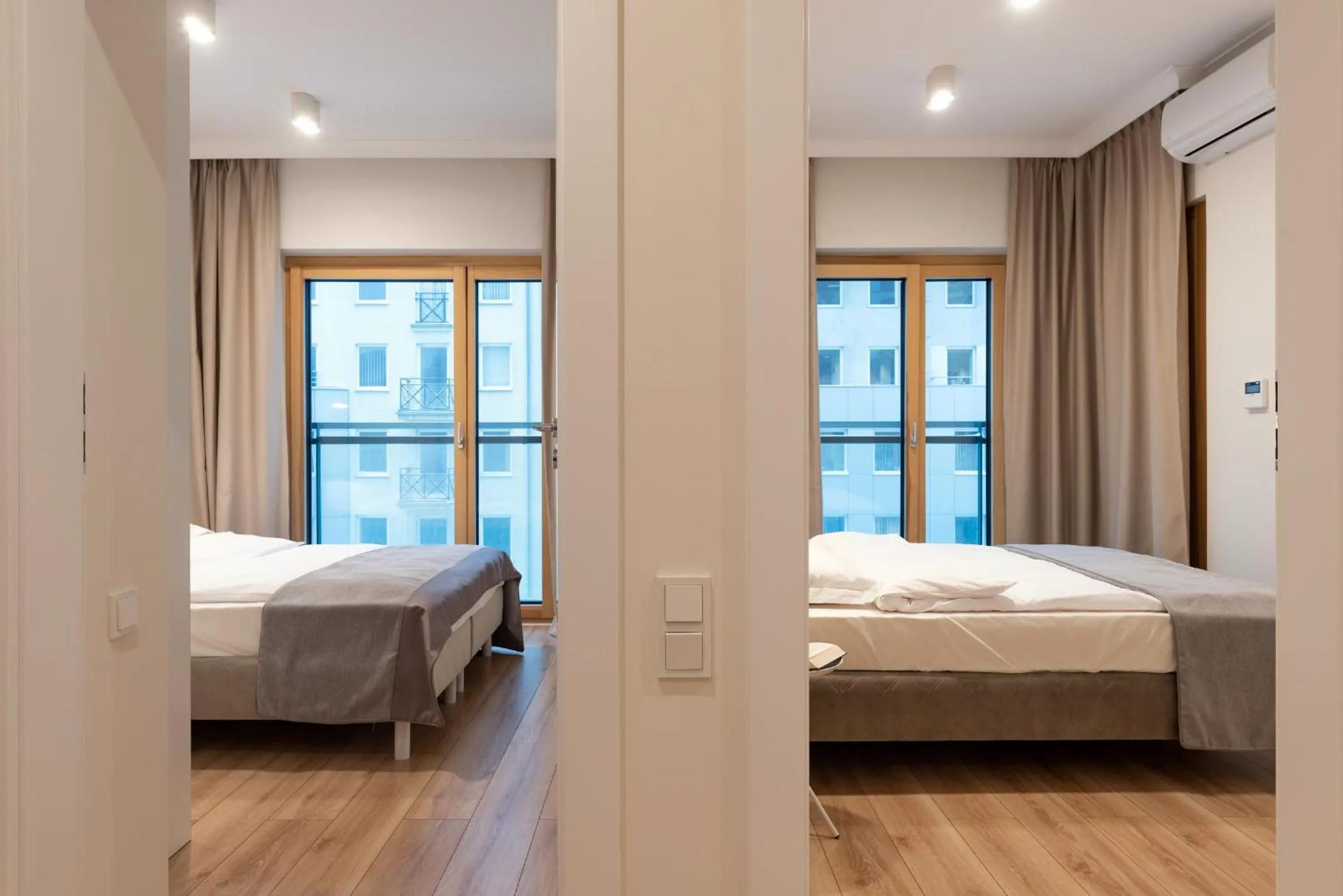 Bedroom, Bed in Mennica Central Apartments