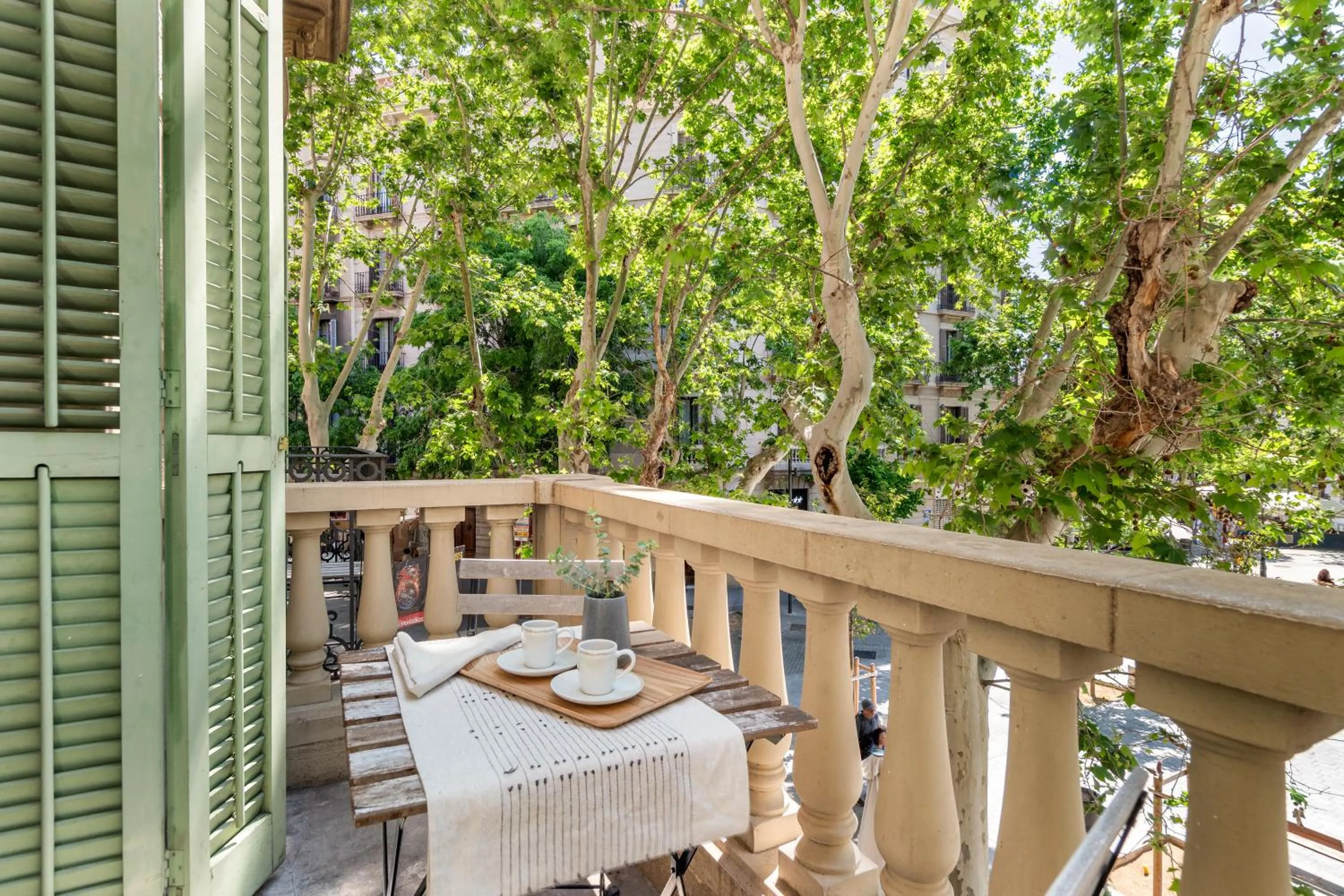 Balcony/Terrace in Aspasios Rambla Catalunya Apartments
