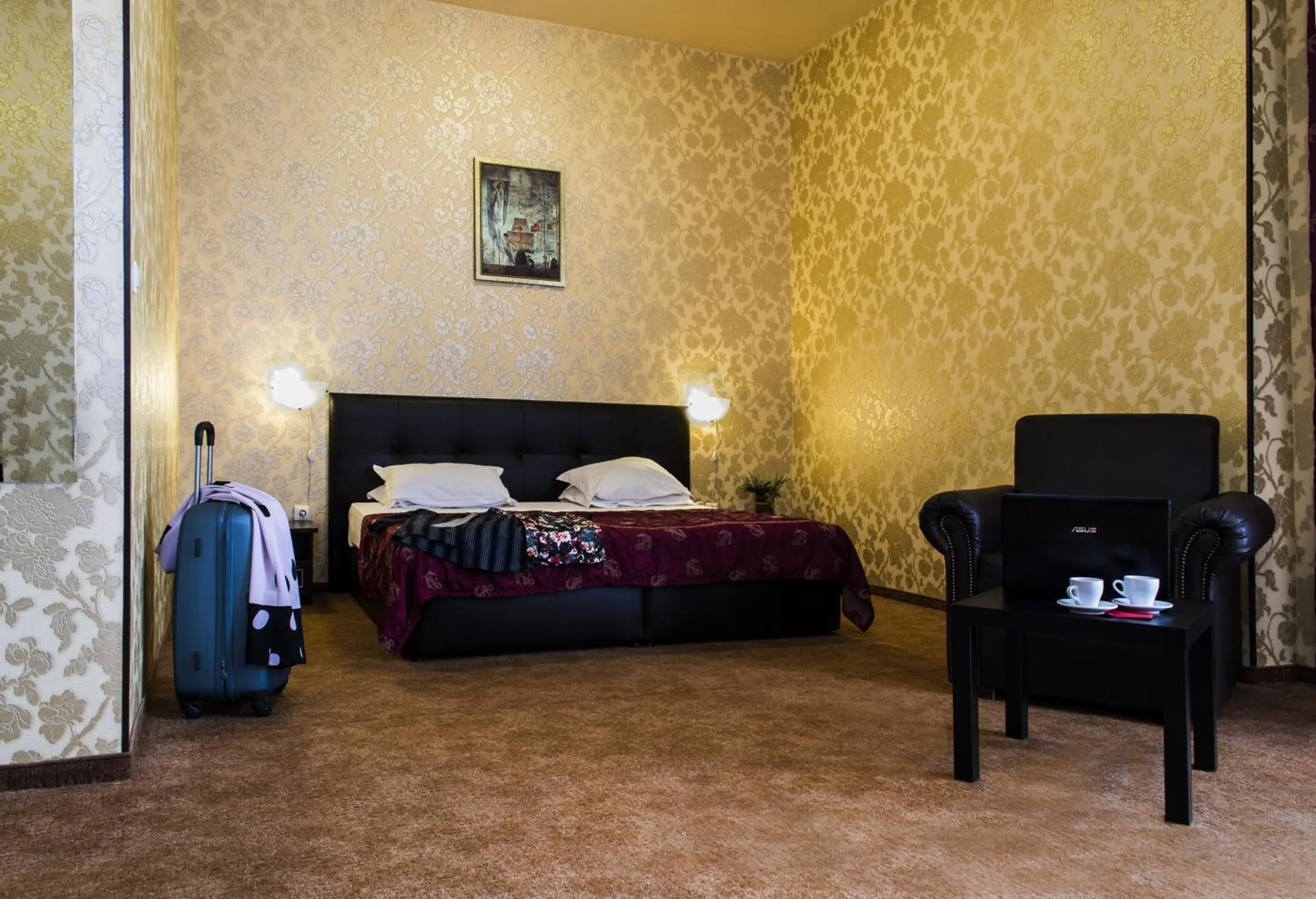 Bed in Hotel Aqualand