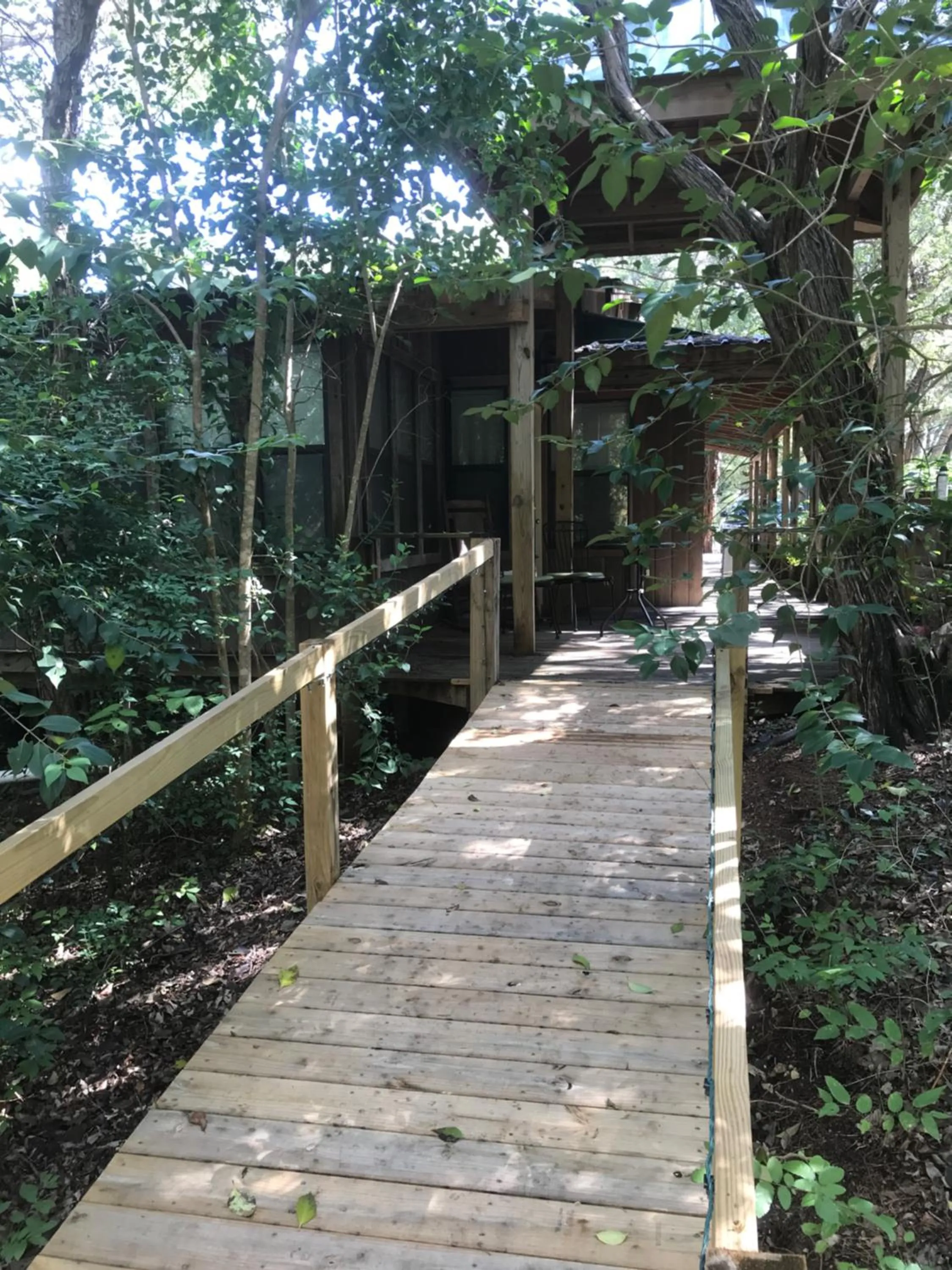 Patio in Bed and Breakfast on White Rock Creek