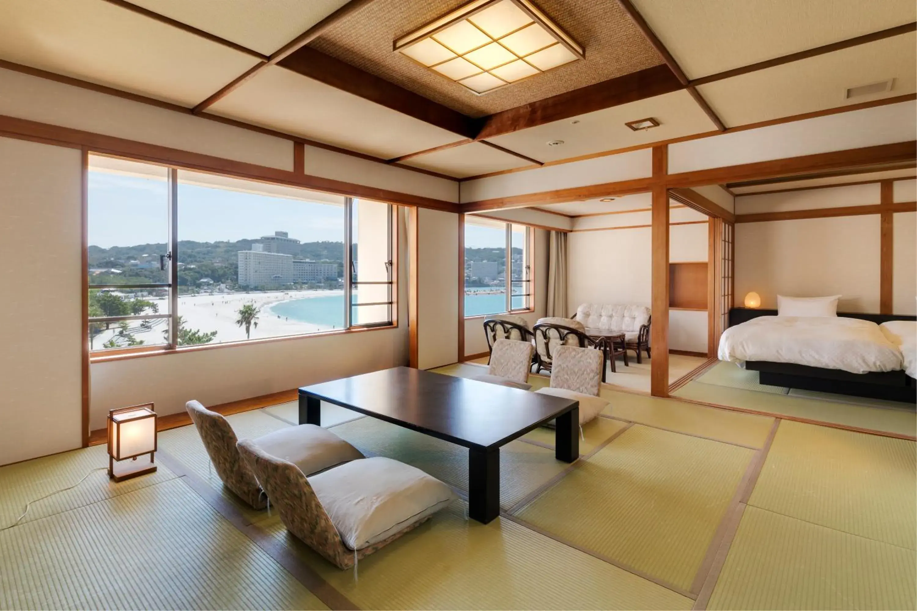 Bed in Shiraraso Grand Hotel Bed in Shiraraso Grand Hotel