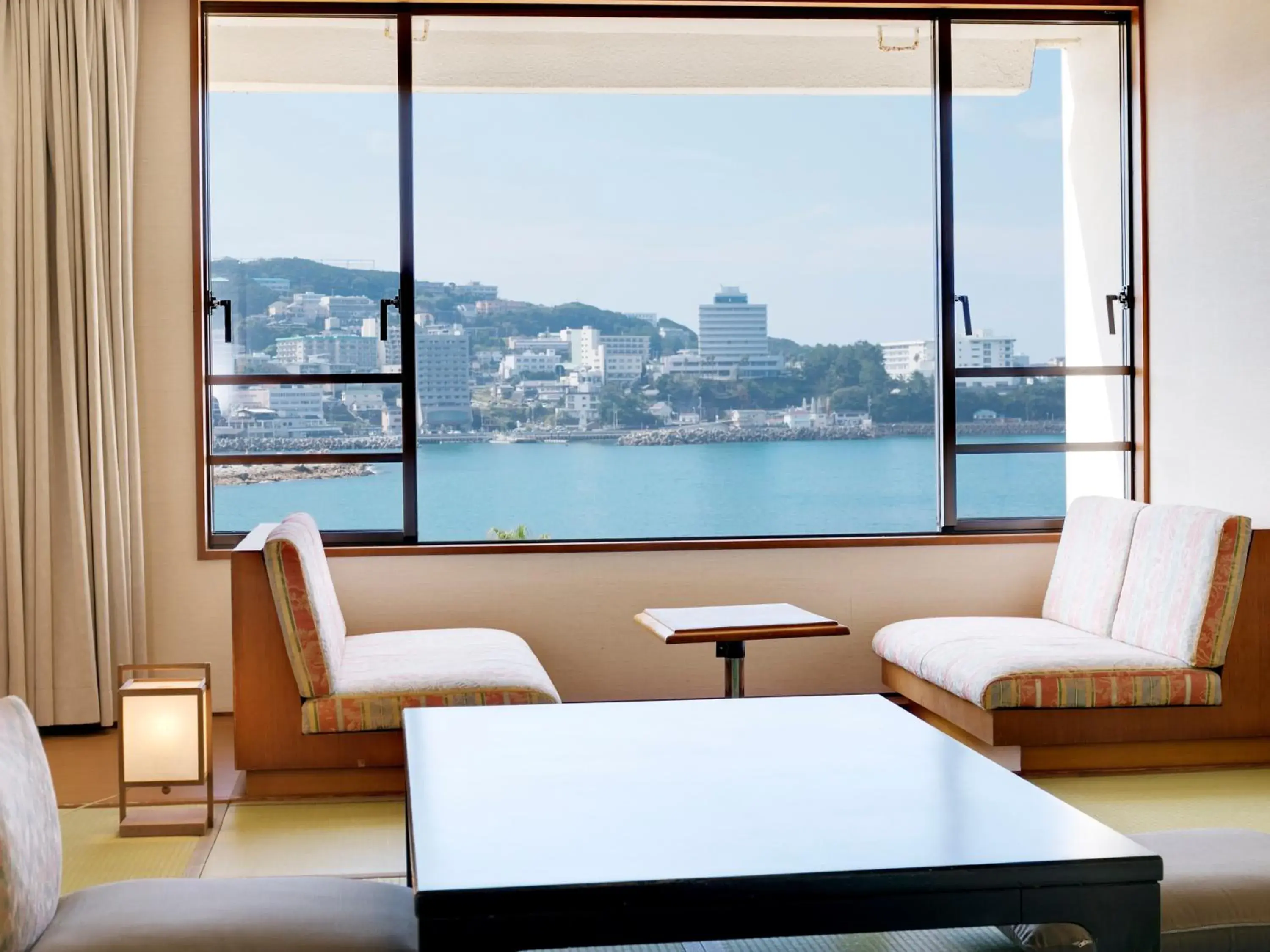 View (from property/room), Bed in Shiraraso Grand Hotel View (from property/room), Bed in Shiraraso Grand Hotel