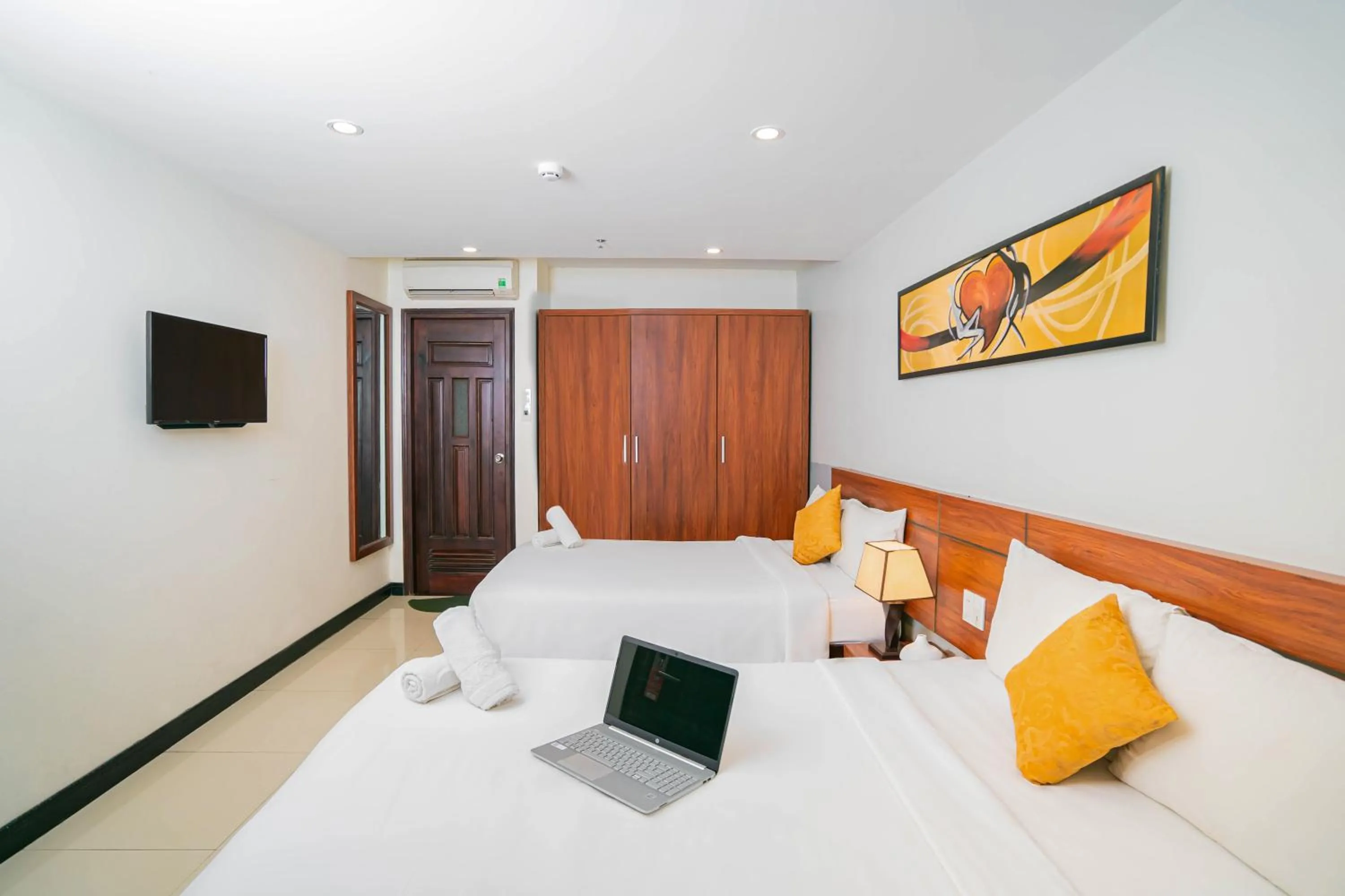 Bedroom, Bed in Quoc Cuong Center Da Nang Hotel by Haviland