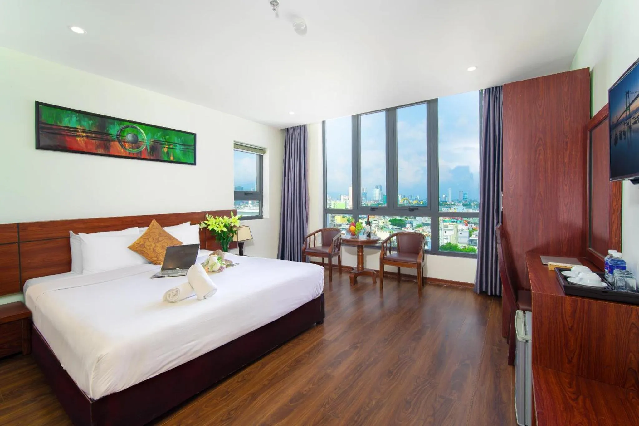 Bedroom, Bed in Quoc Cuong Center Da Nang Hotel by Haviland