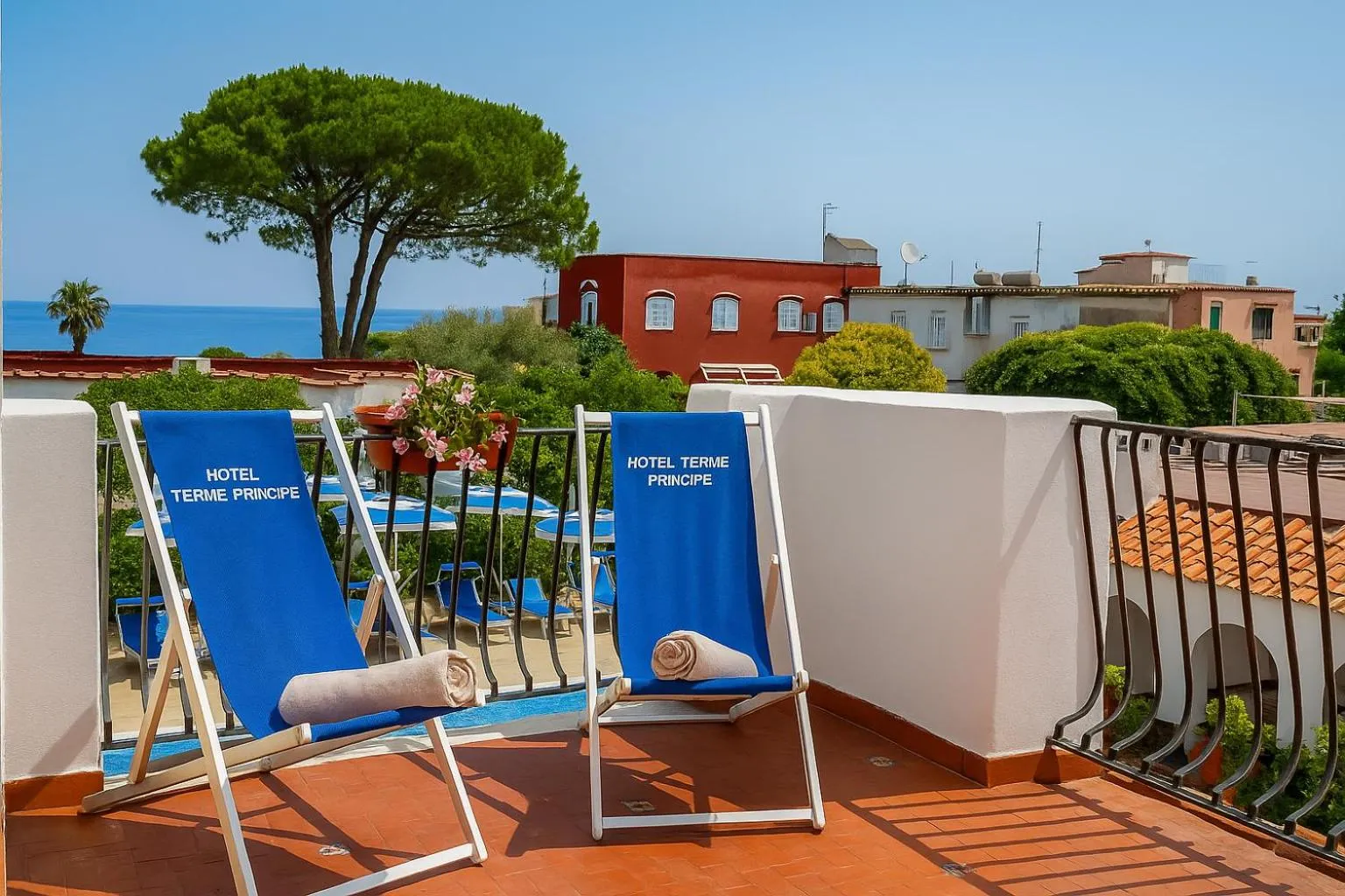 Balcony/Terrace in Hotel Terme Principe