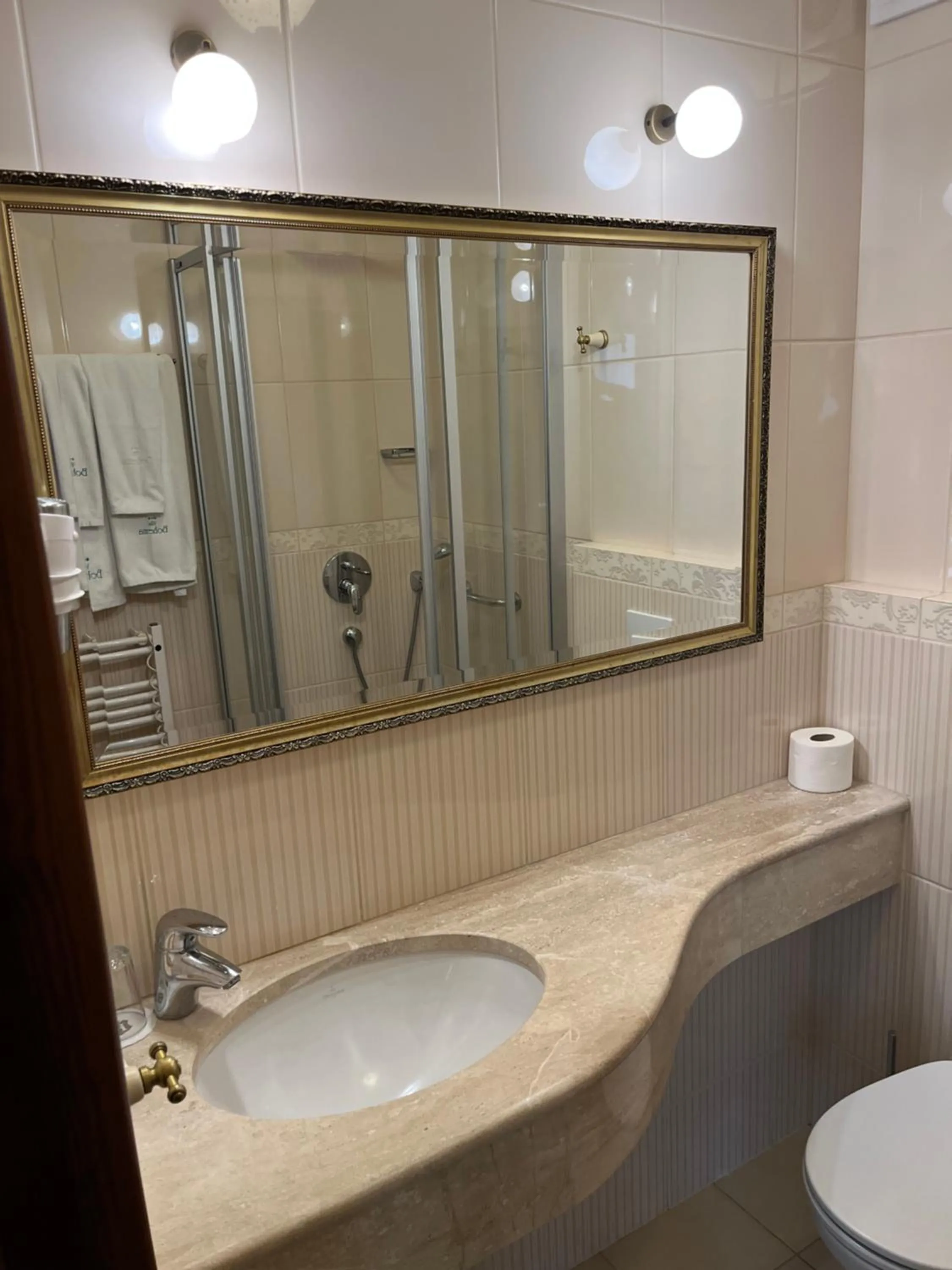 Shower in Hotel Villa Bohema