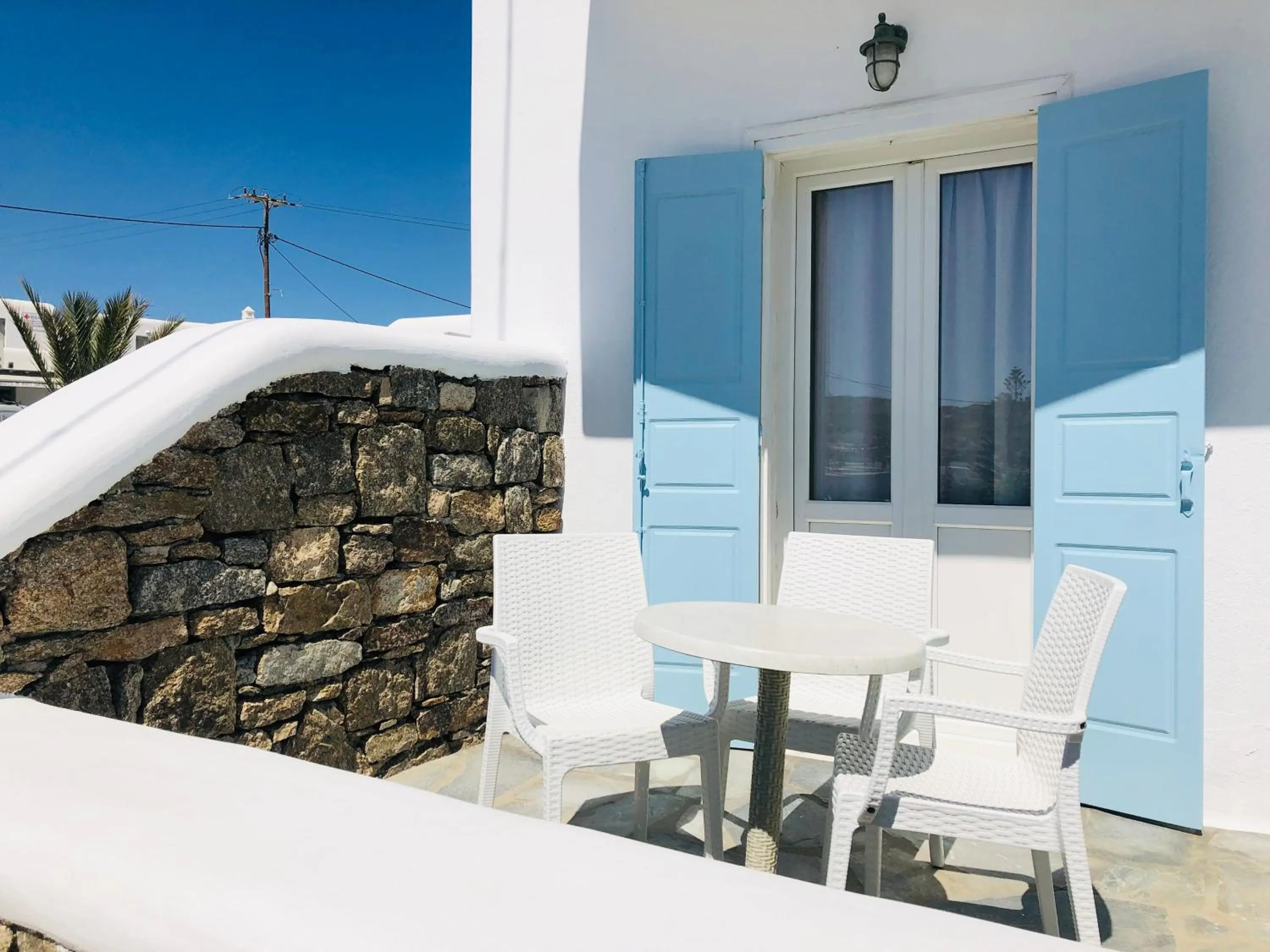 Balcony/Terrace in Eleftheria Hotel & Apartments