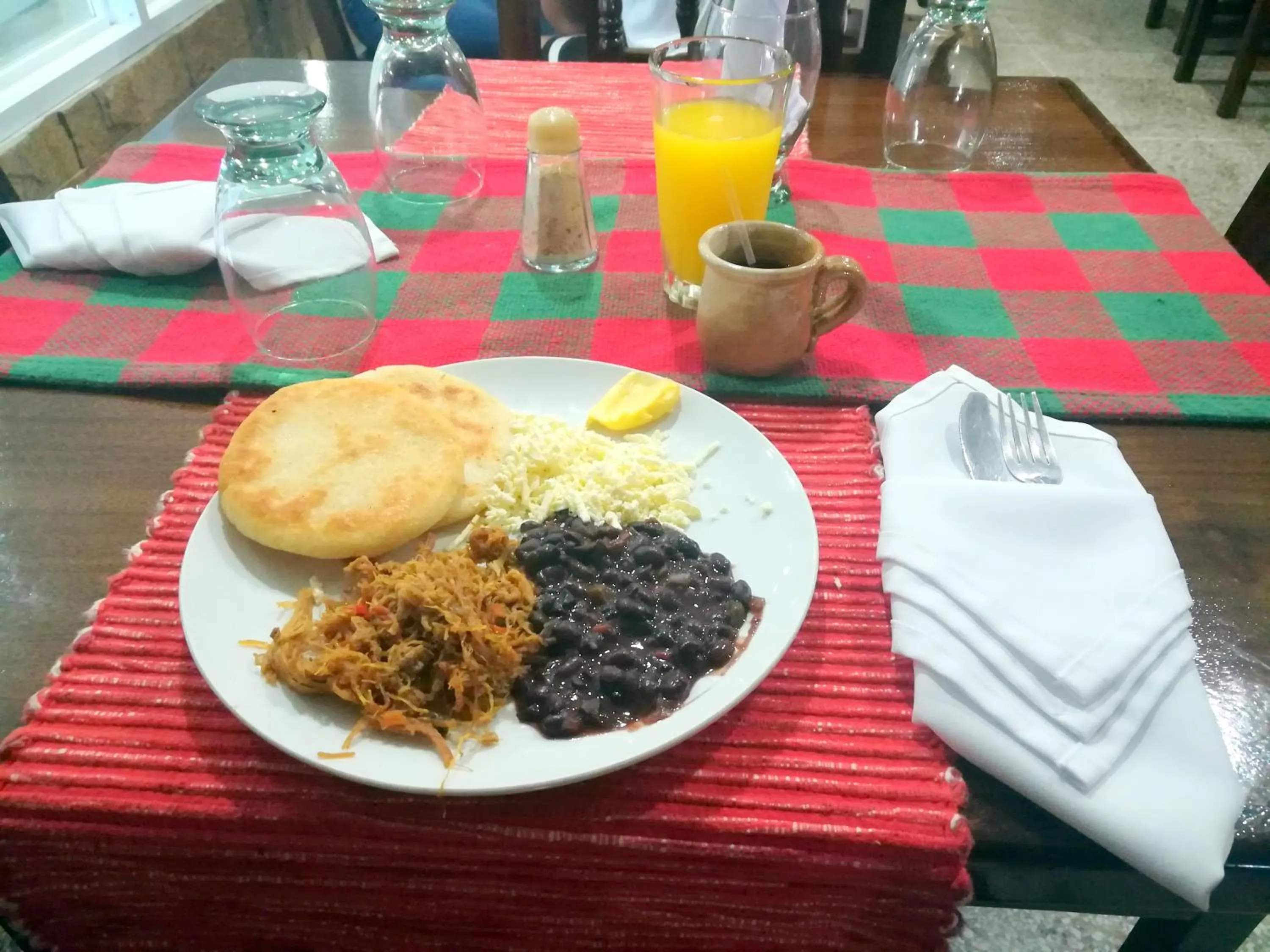 Breakfast in Hotel Villa Playa Grande