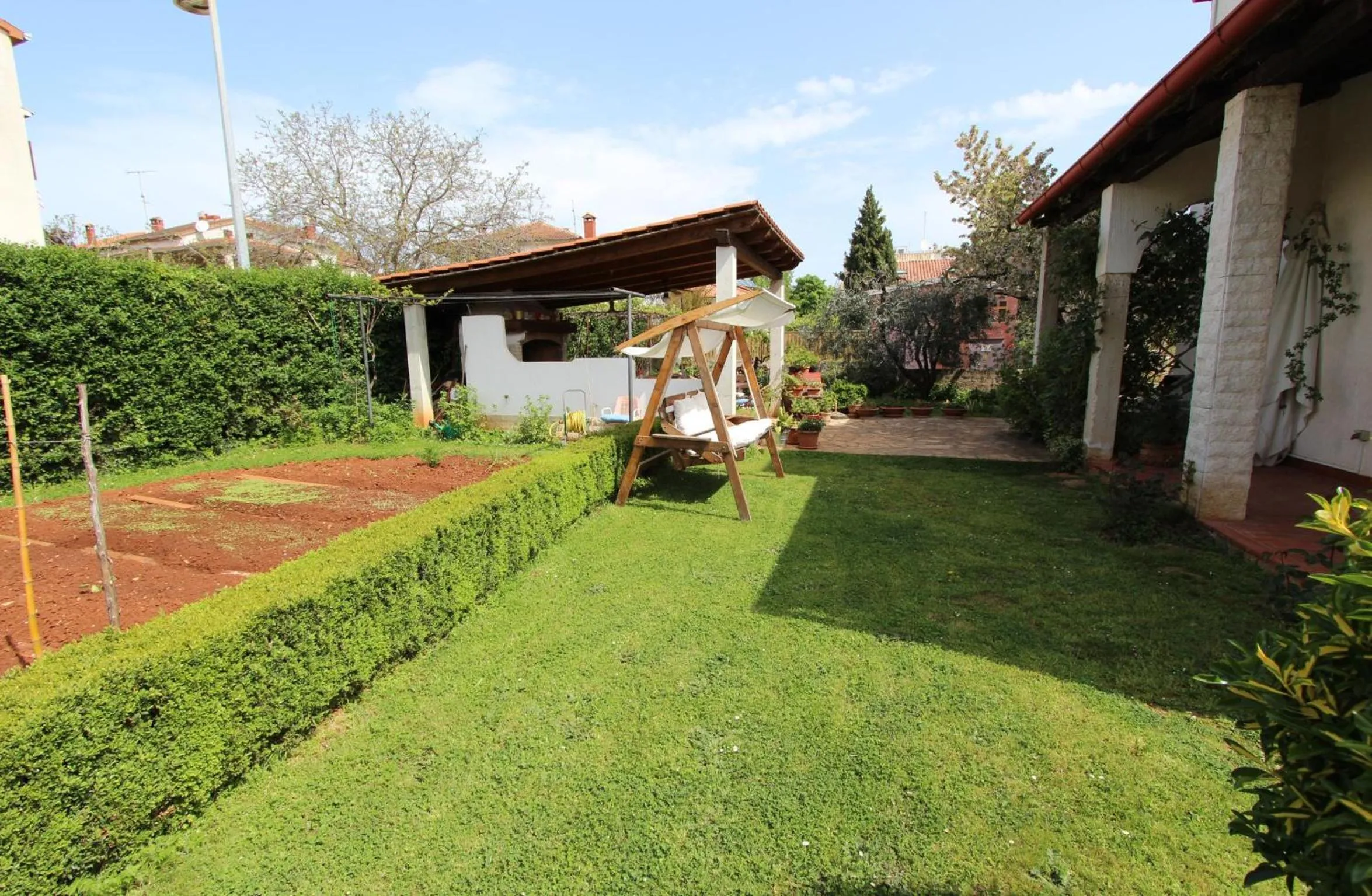 Garden view in Apartments Milena