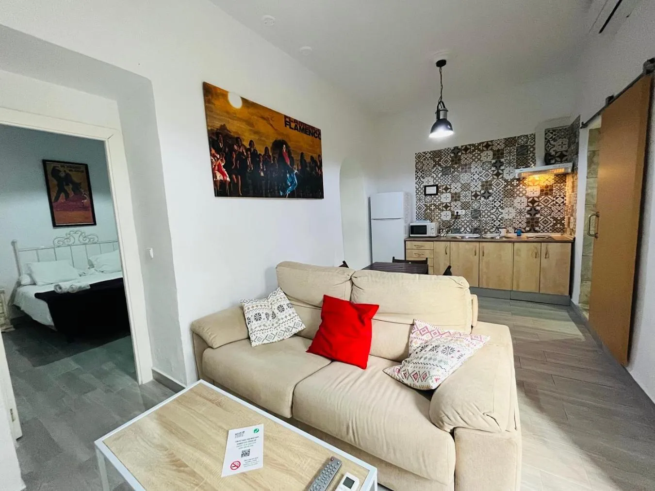 Kitchen or kitchenette in Apartamentos Jerez