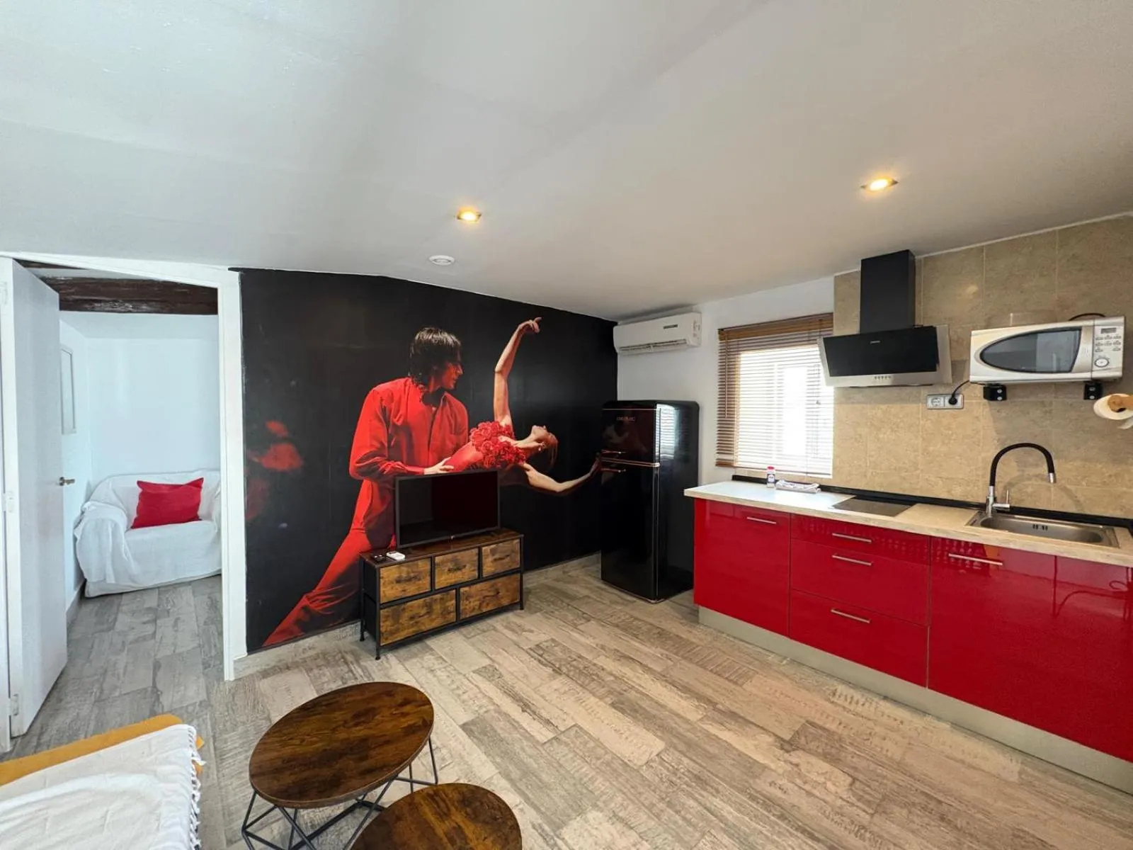 Kitchen or kitchenette in Apartamentos Jerez