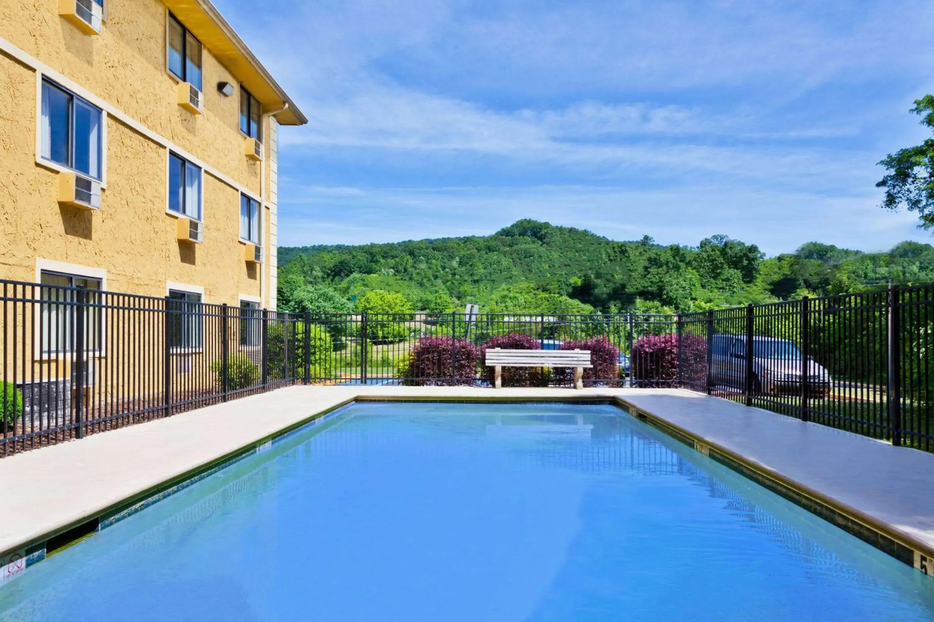 Pool view in Super 8 by Wyndham Chattanooga Lookout Mountain TN Pool view in Super 8 by Wyndham Chattanooga Lookout Mountain TN