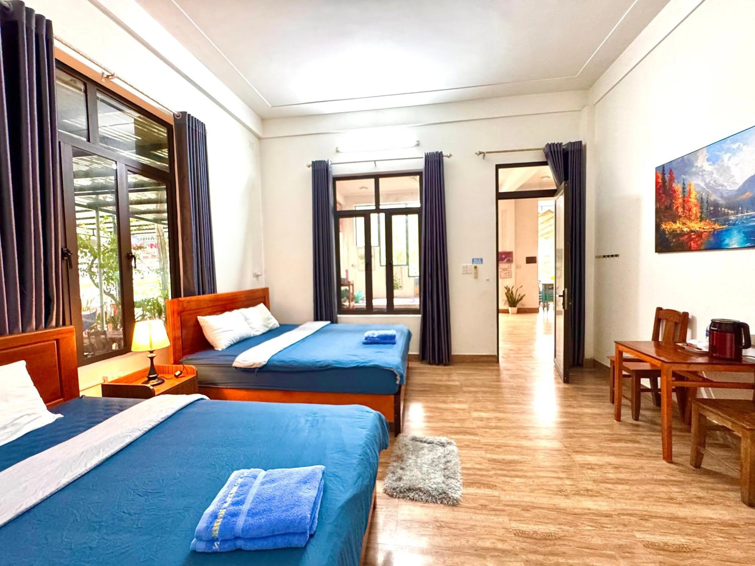 Bed in Funny Monkeys Homestay