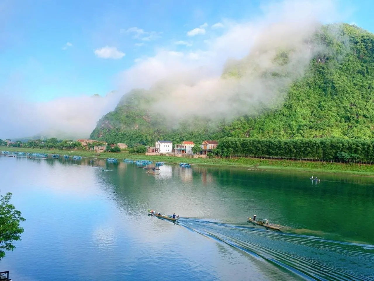River view in Funny Monkeys Homestay