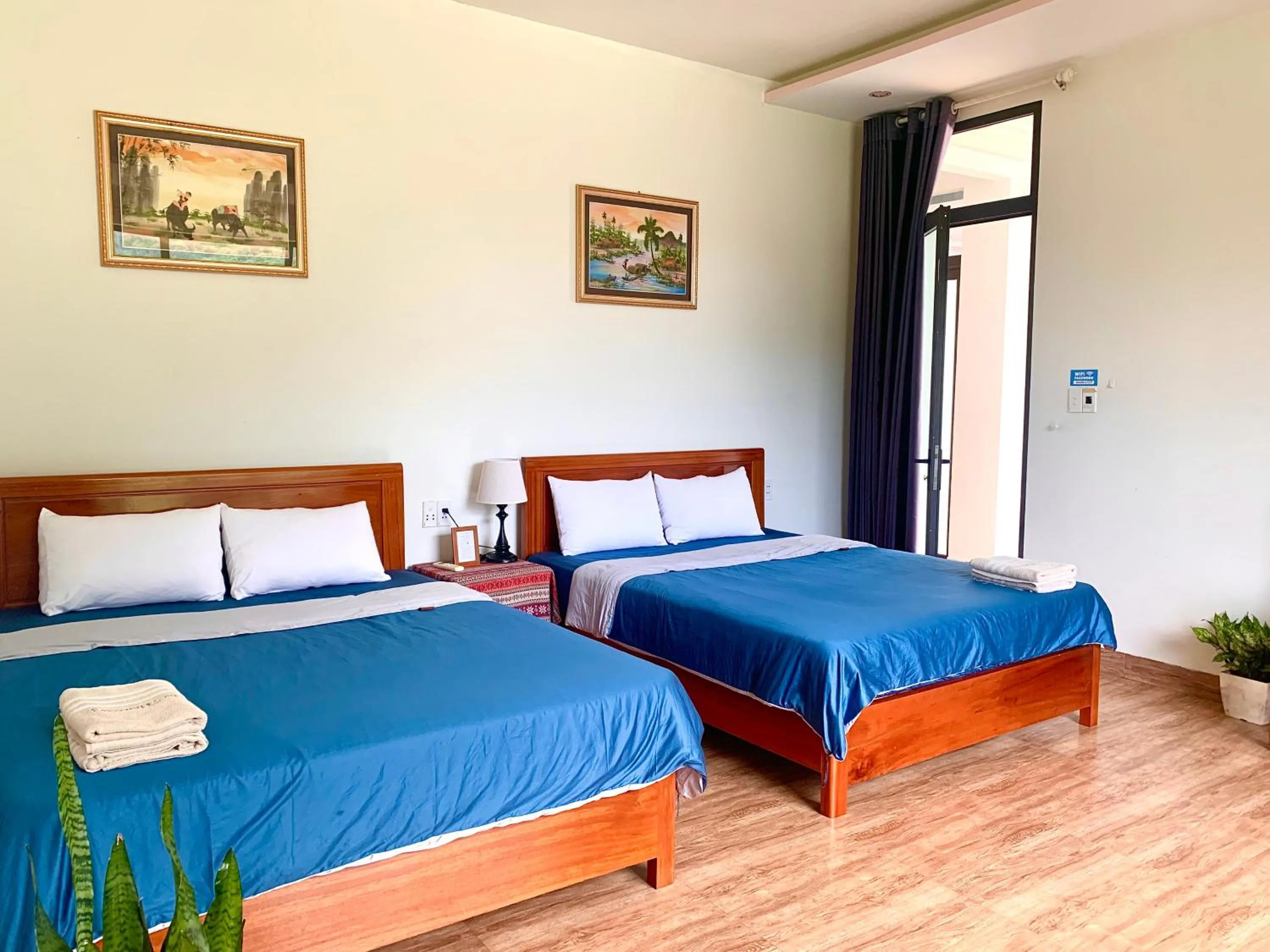 Bed in Funny Monkeys Homestay