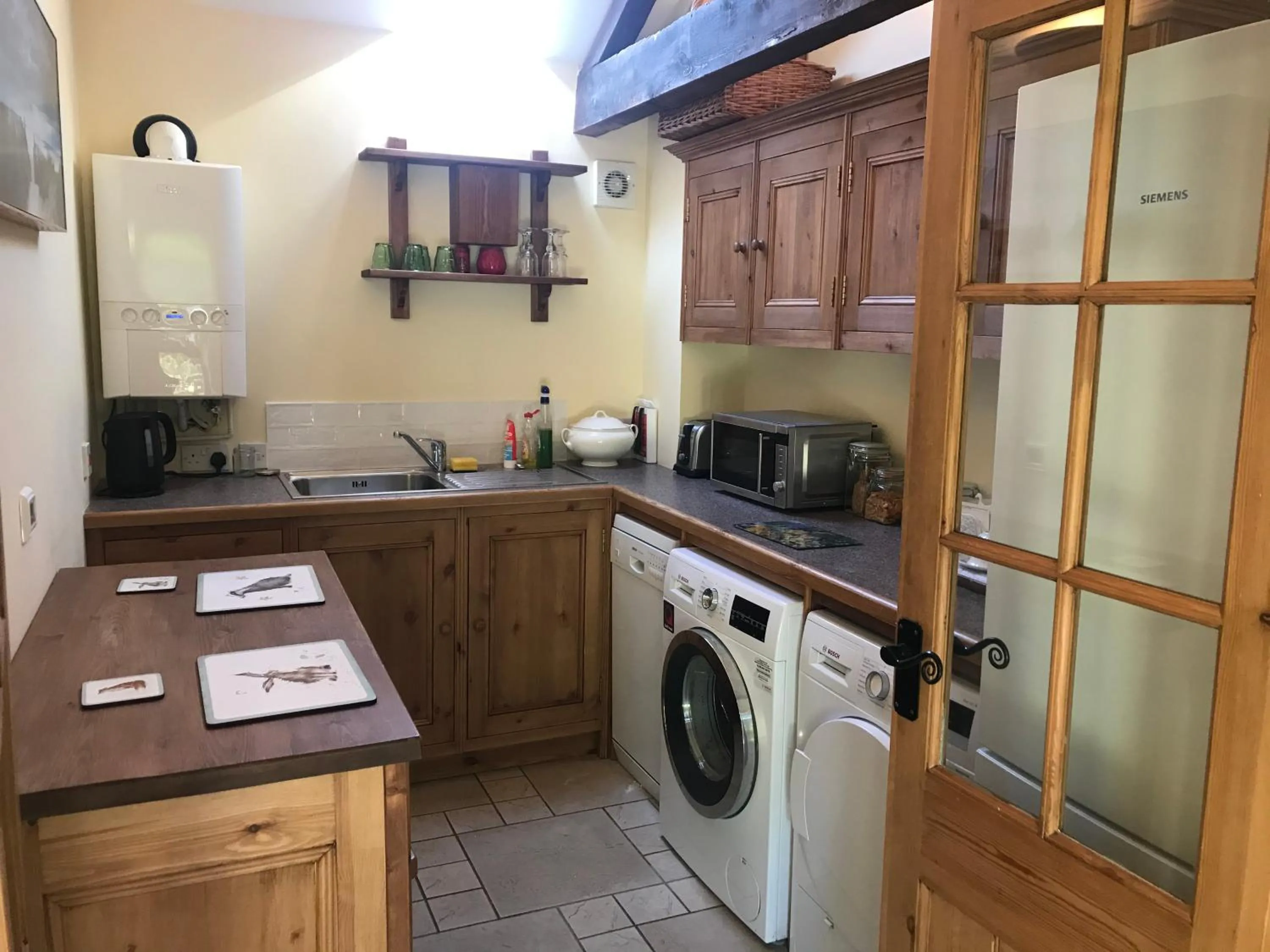 Communal kitchen in The Old Farmhouse