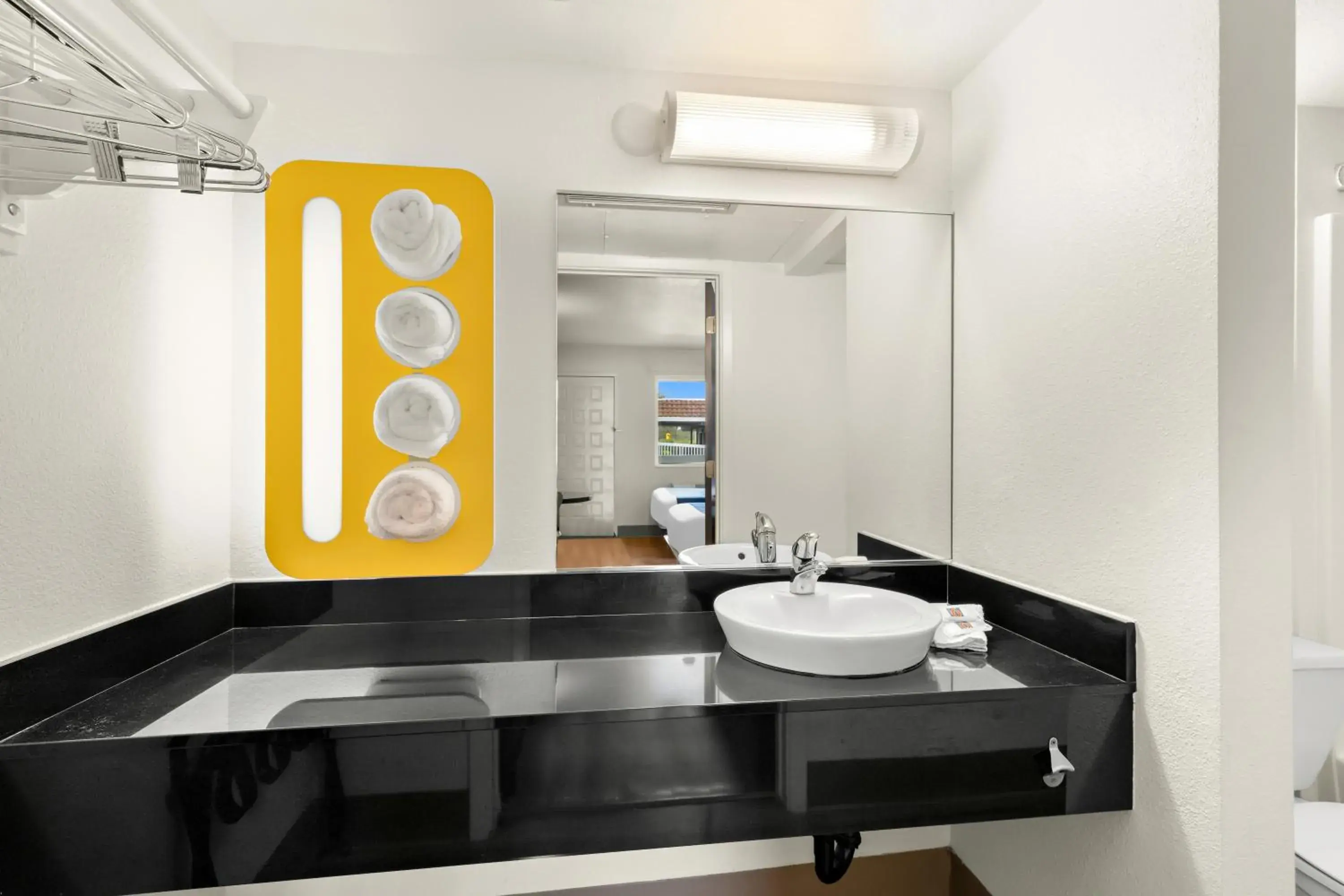 Bathroom in Studio 6 Suites Chattanooga TN Lookout Mtn. Bathroom in Studio 6 Suites Chattanooga TN Lookout Mtn.