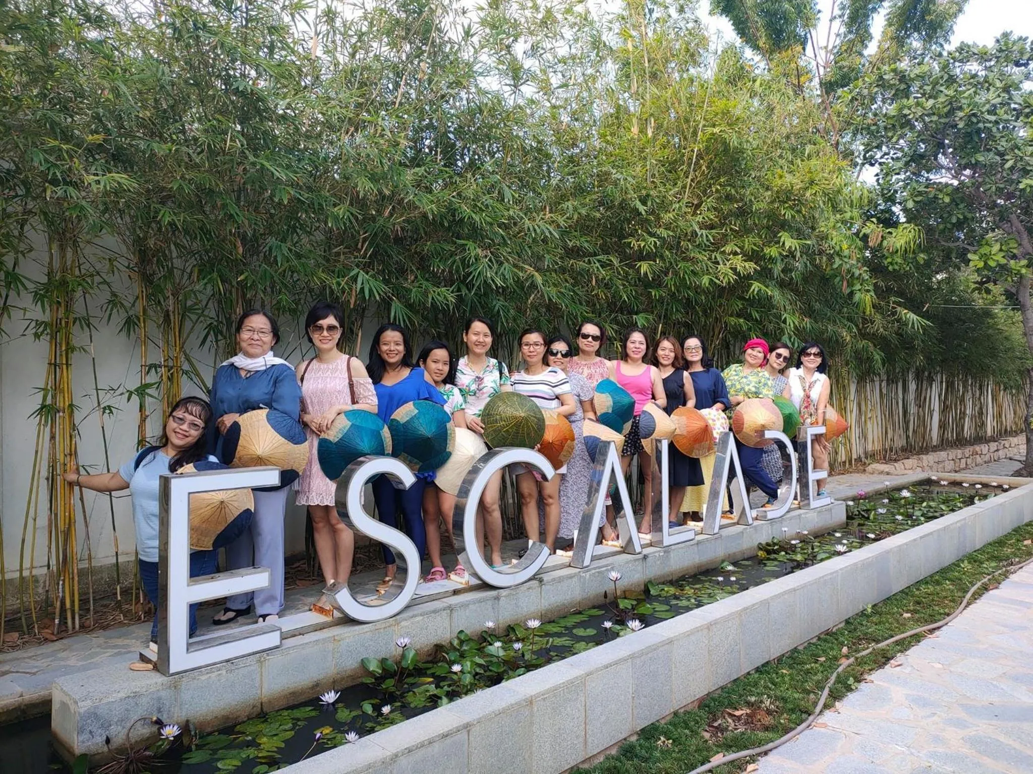 group of guests in Escalade Experience