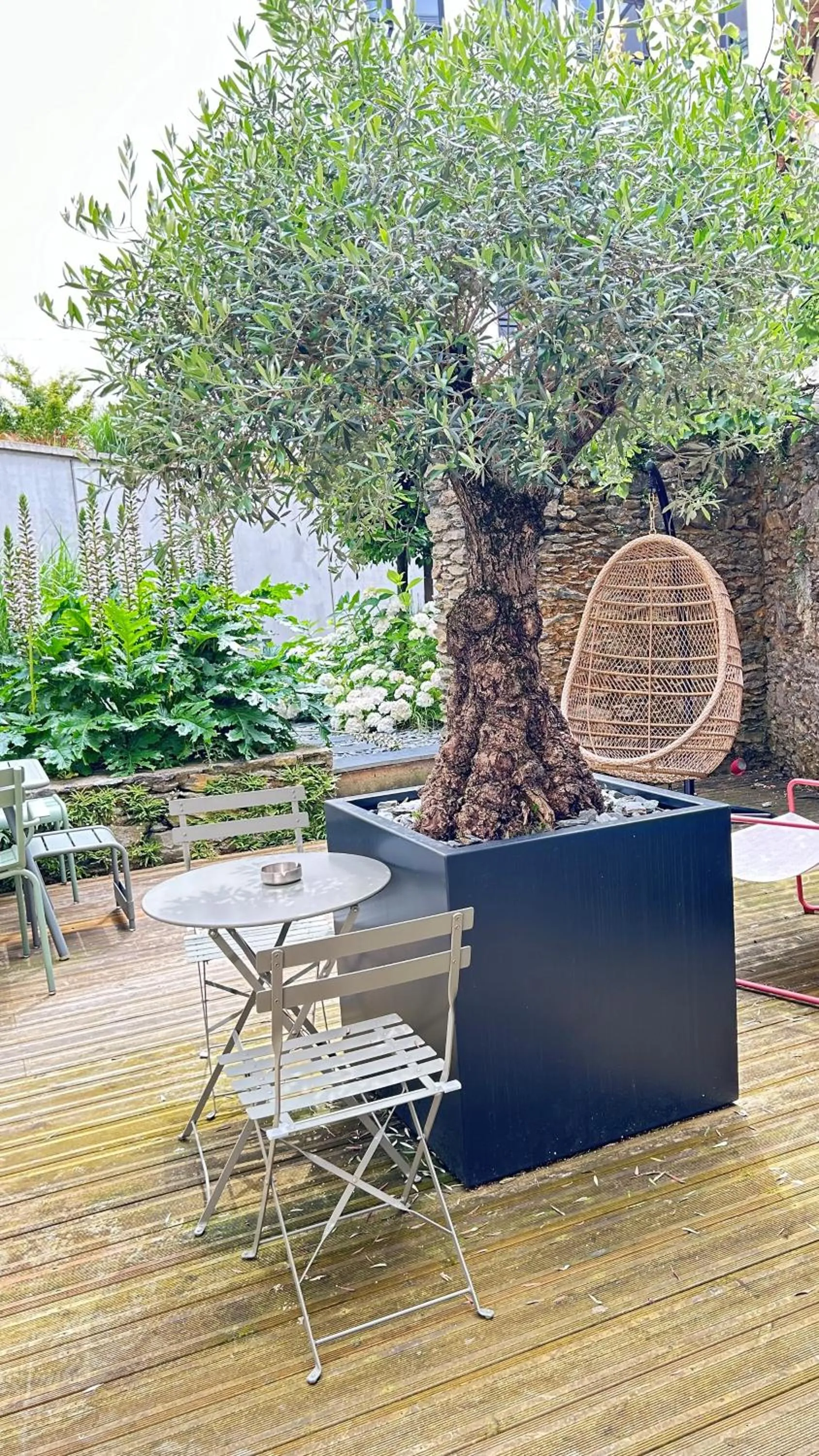 Patio in Hôtel et Apparts Marin