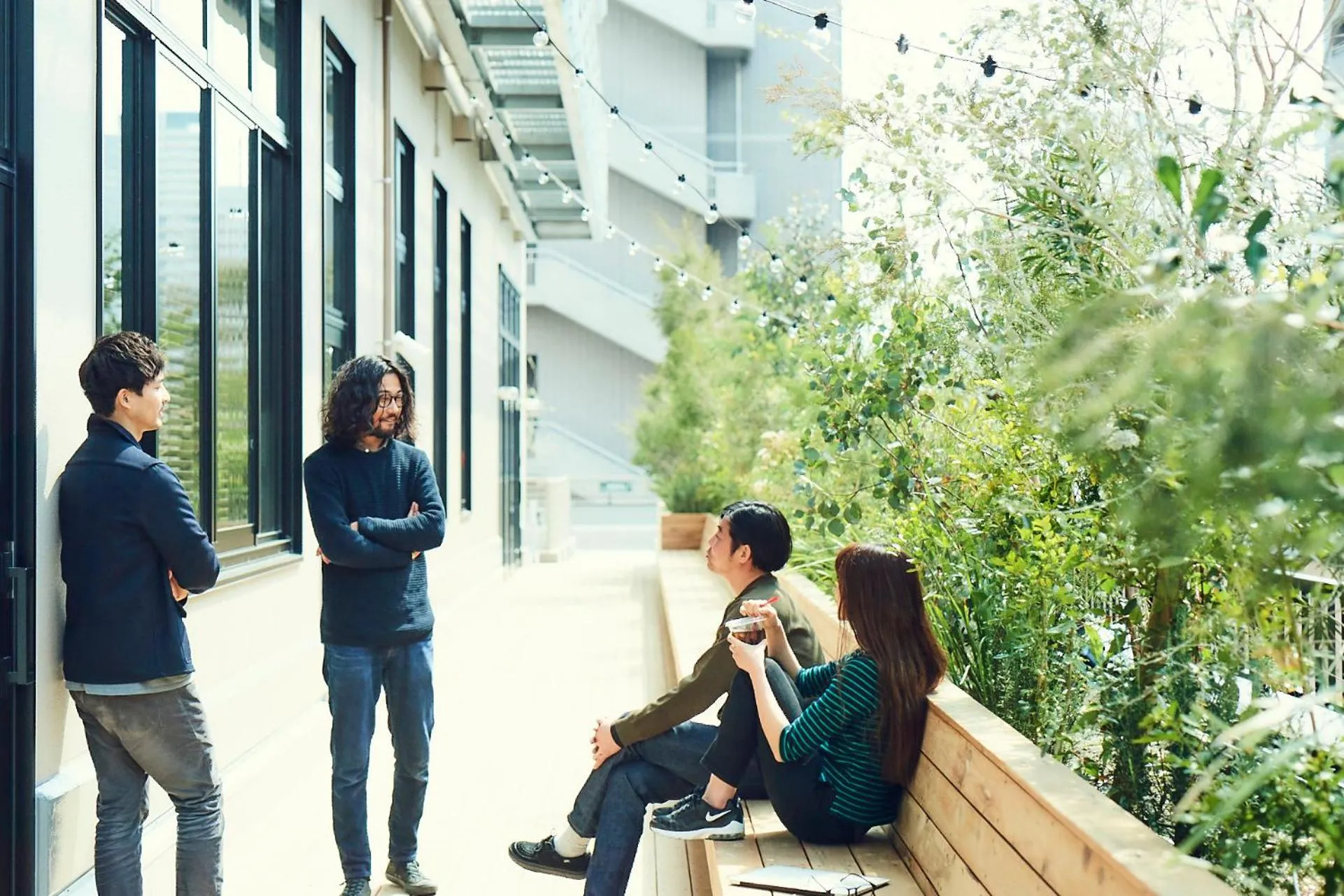 Balcony/Terrace in Hotel It Osaka Shinmachi