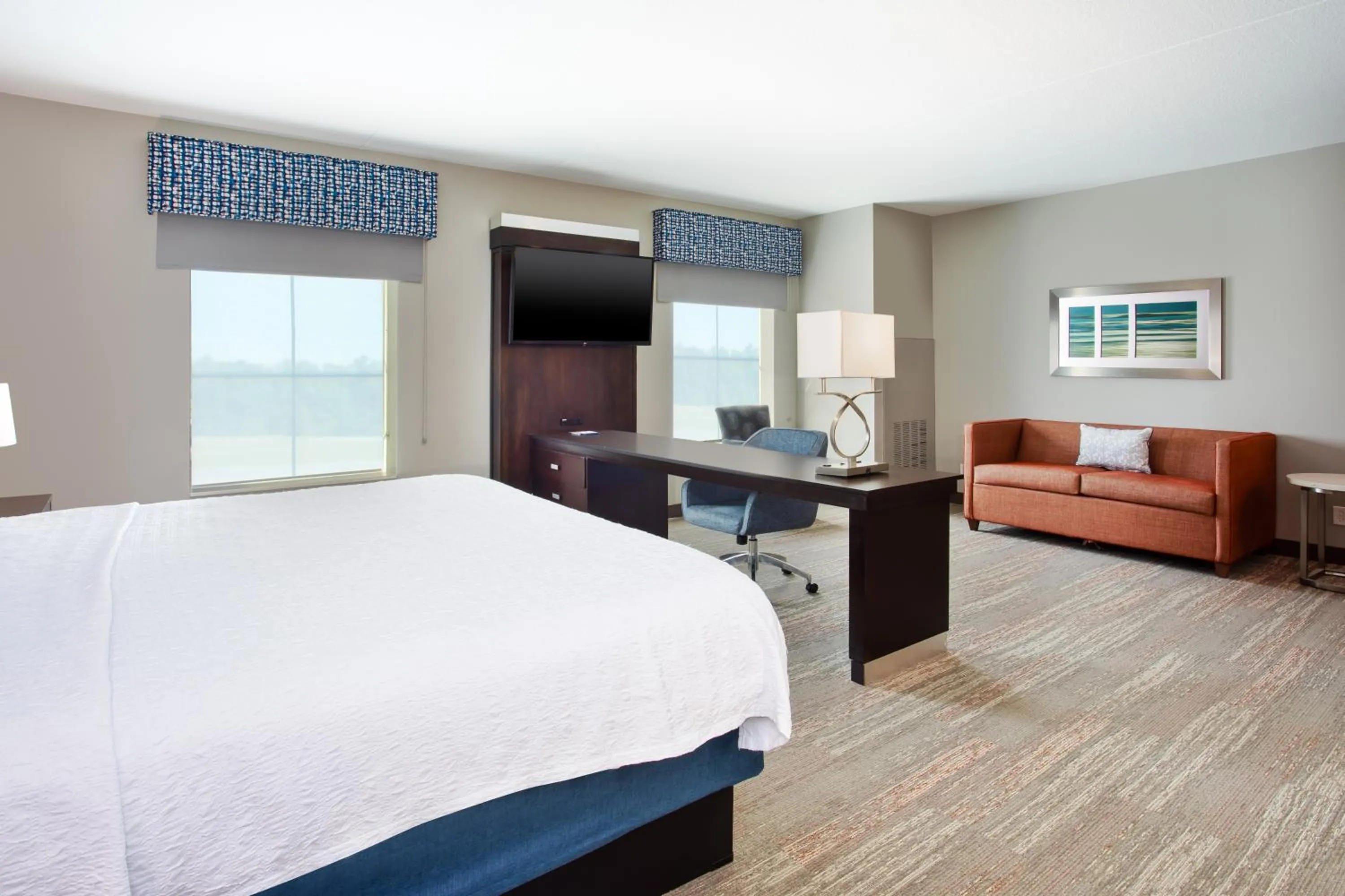 Bed in Hampton Inn & Suites Columbia/Southeast-Fort Jackson