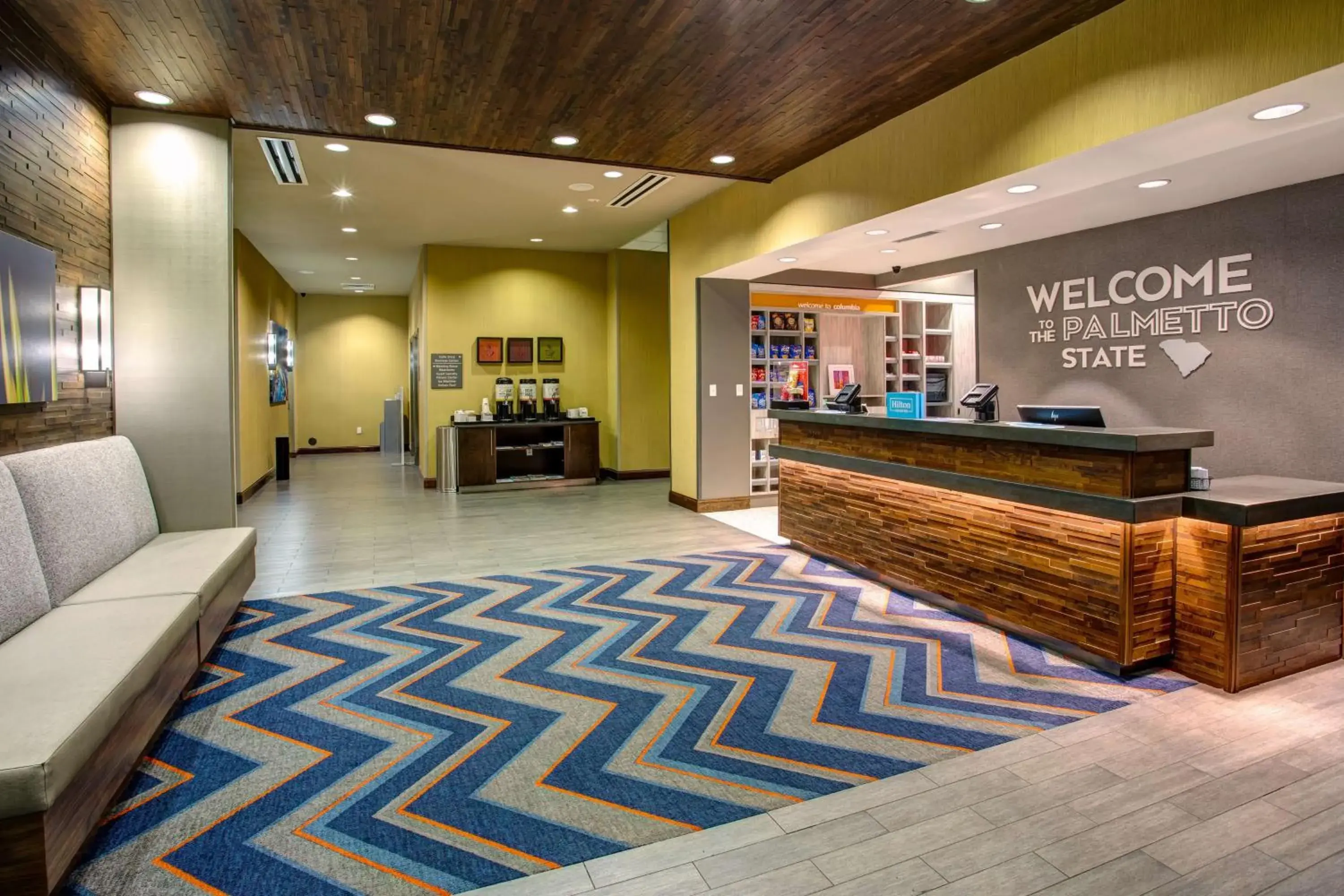 Lobby or reception in Hampton Inn & Suites Columbia/Southeast-Fort Jackson Lobby or reception in Hampton Inn & Suites Columbia/Southeast-Fort Jackson