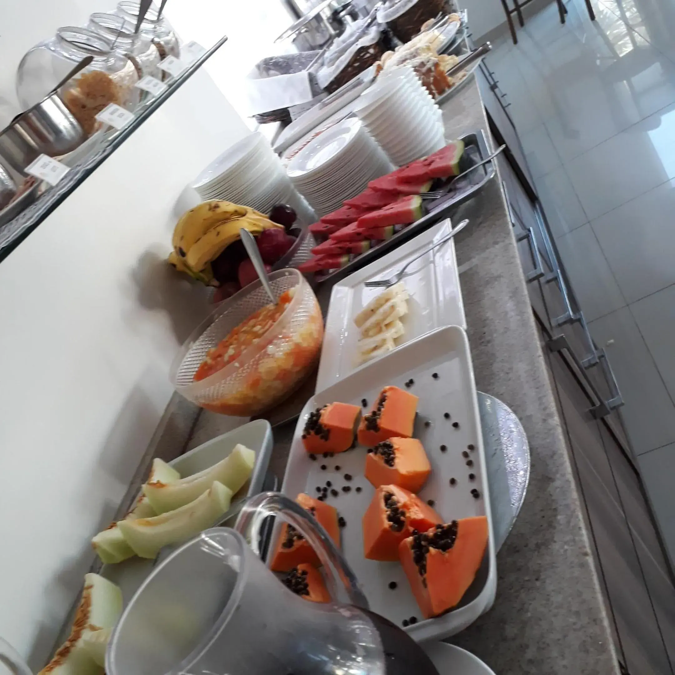 Buffet breakfast in Hotel Porto Madero Buffet breakfast in Hotel Porto Madero