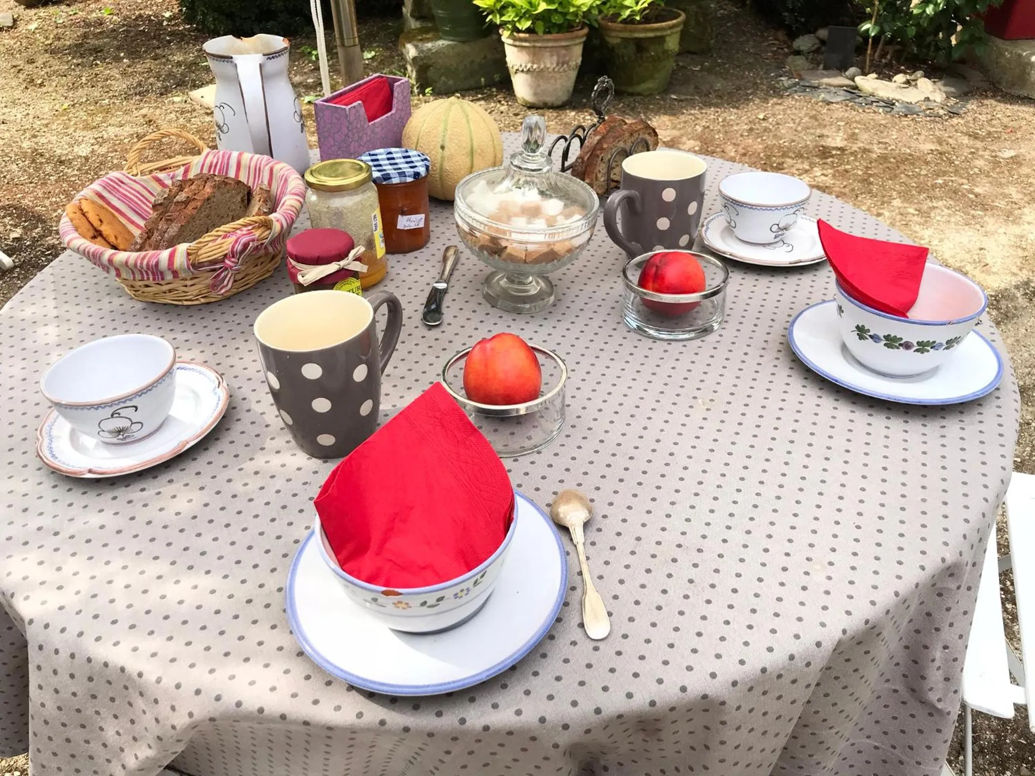 Continental breakfast in La Laiterie du Logis