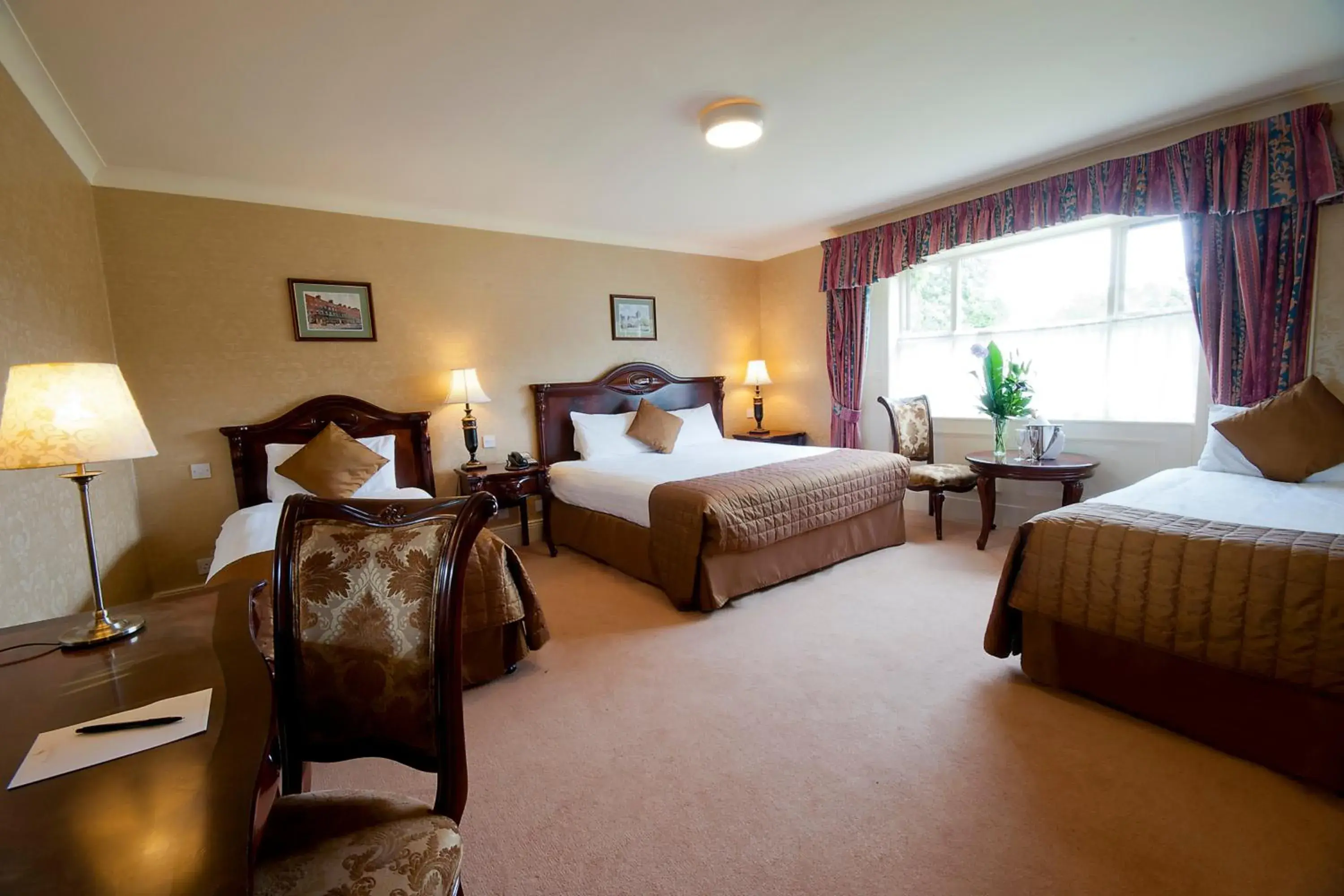 Bed in Finnstown Castle Hotel