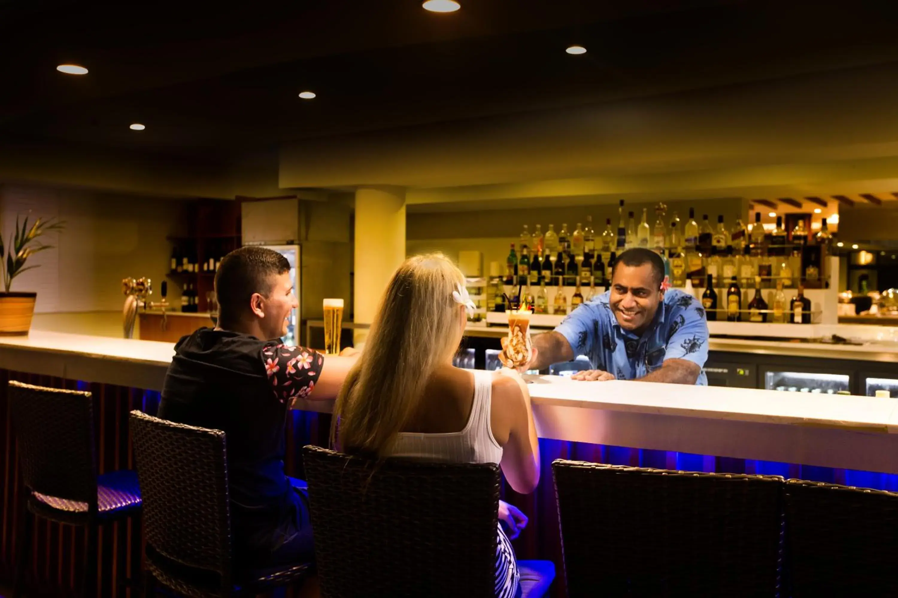 Lounge or bar in Mana Island Resort & Spa - Fiji Lounge or bar in Mana Island Resort & Spa - Fiji
