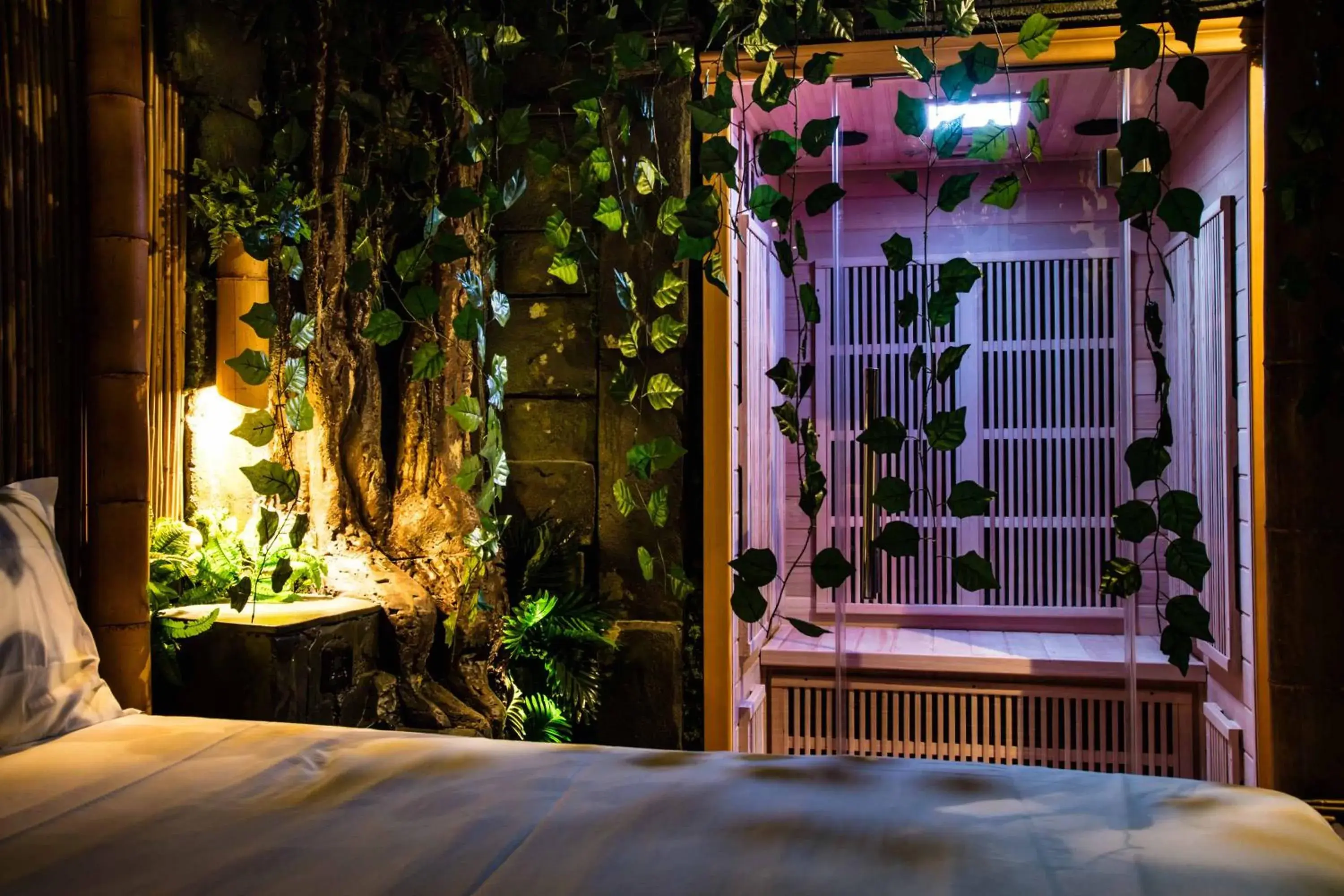 Bed in MagicSuite Guest House Roma Portuense Bed in MagicSuite Guest House Roma Portuense