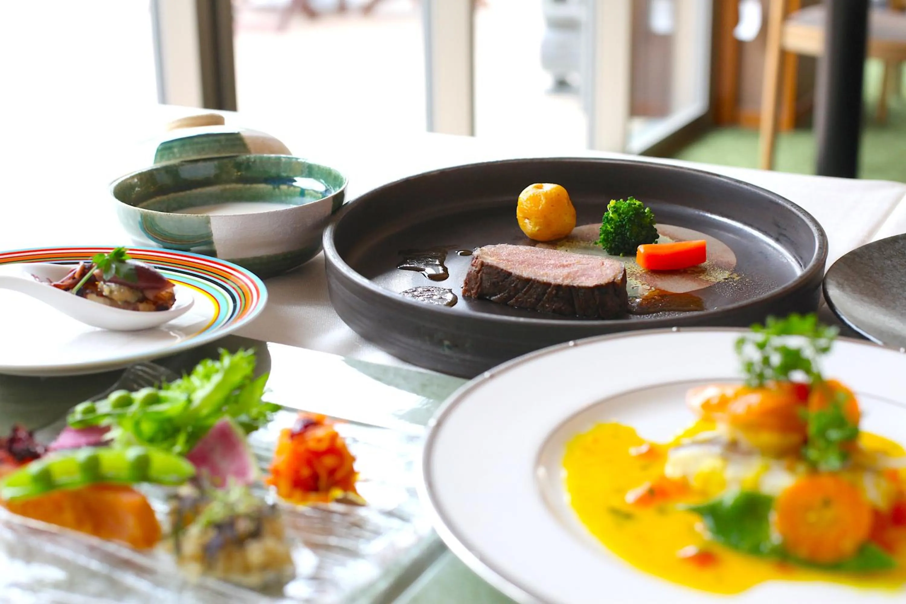 Food and drinks in Kamikochi Hotel Shirakabaso