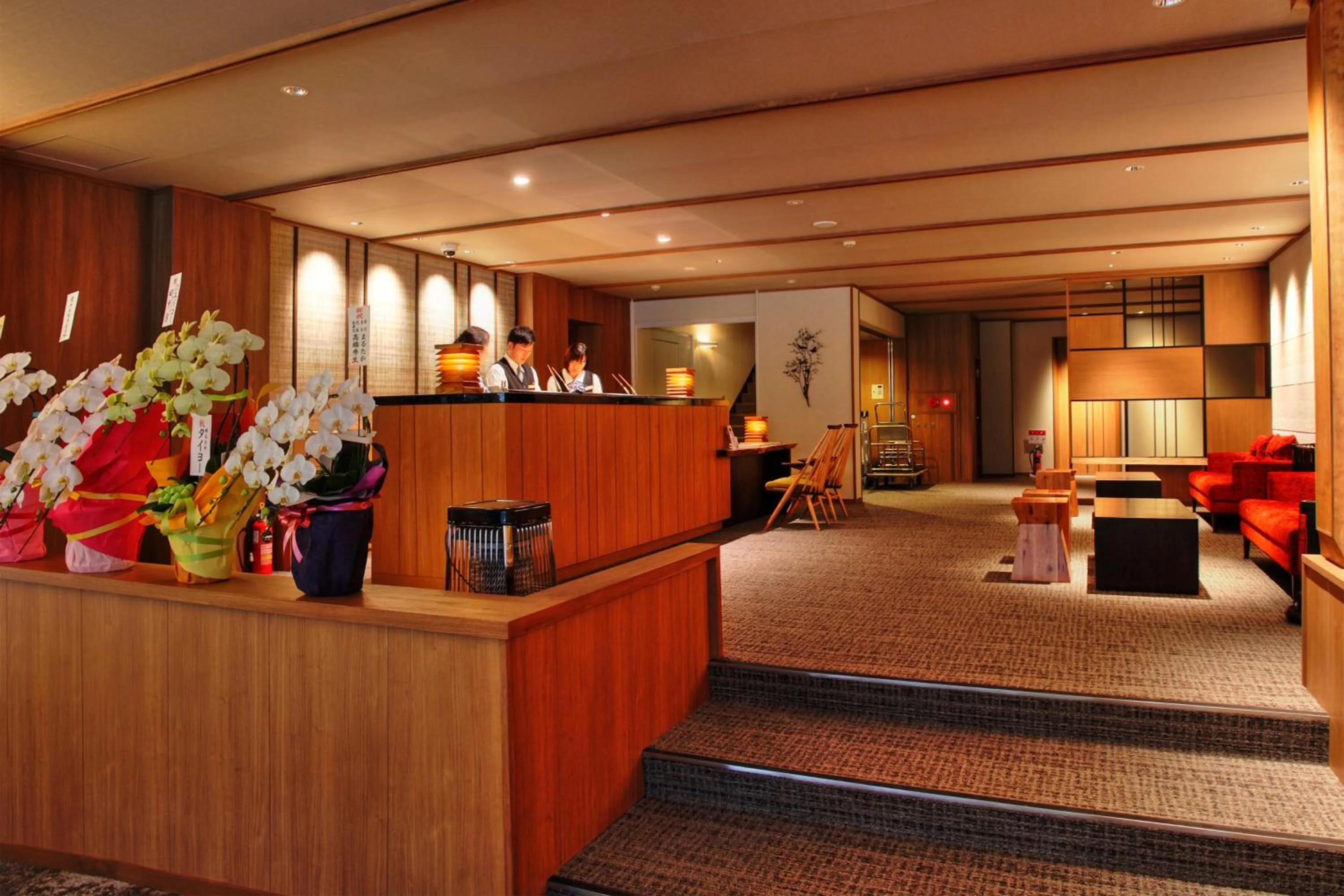 Lobby or reception in Kamikochi Hotel Shirakabaso