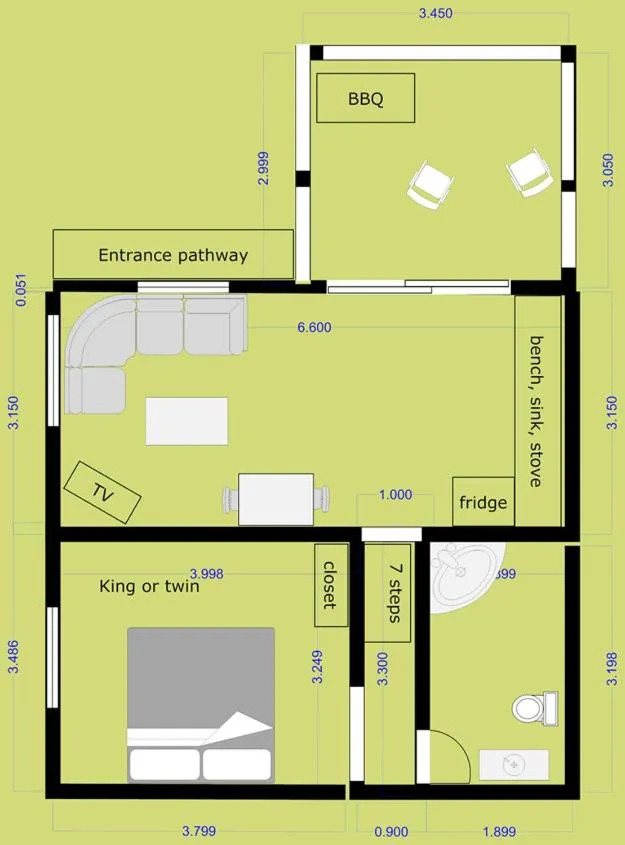 Floor plan in Starline Alpacas Farmstay Resort