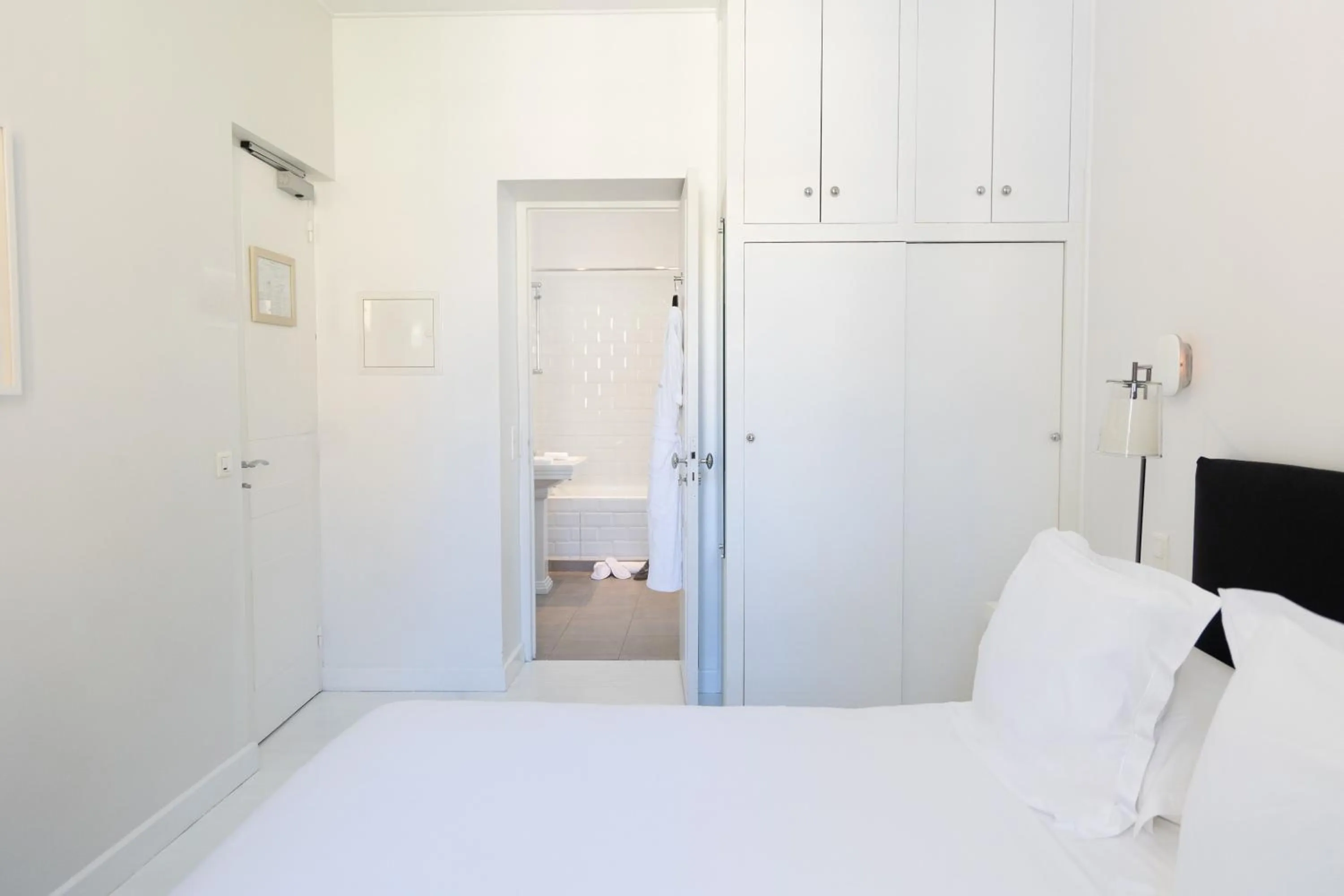 Bedroom, Bed in White 1921