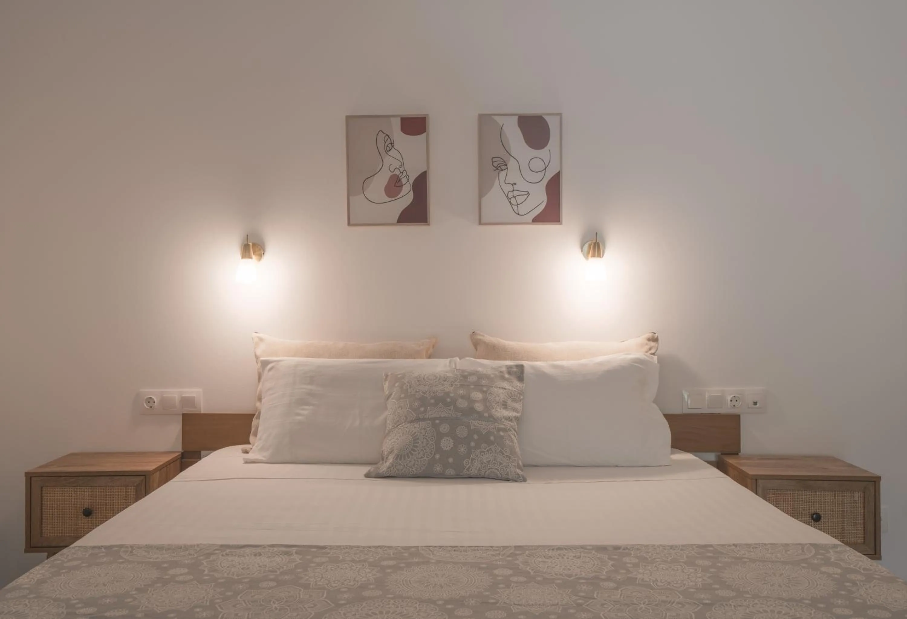 Bed in Levantes Hotel