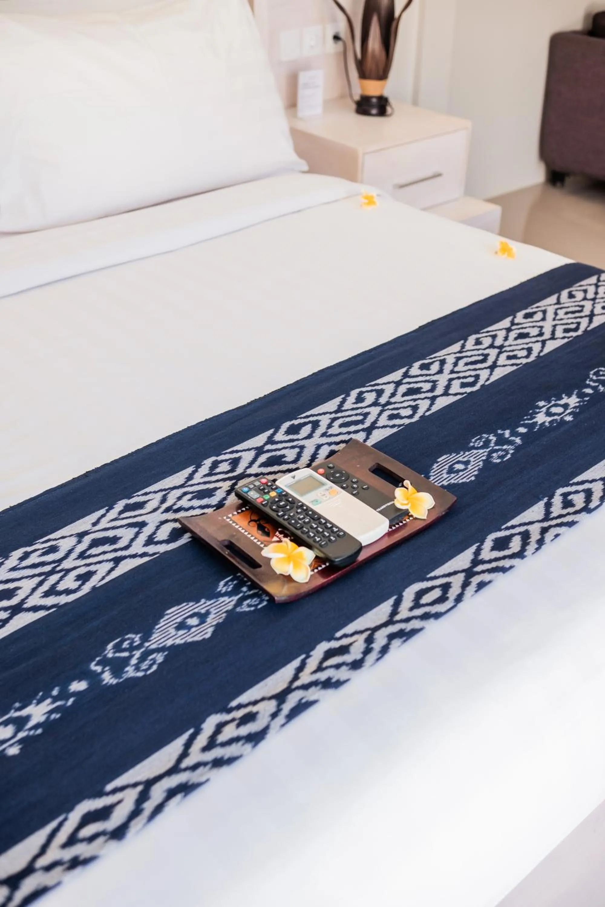 Bed in Living Asia Resort and Spa