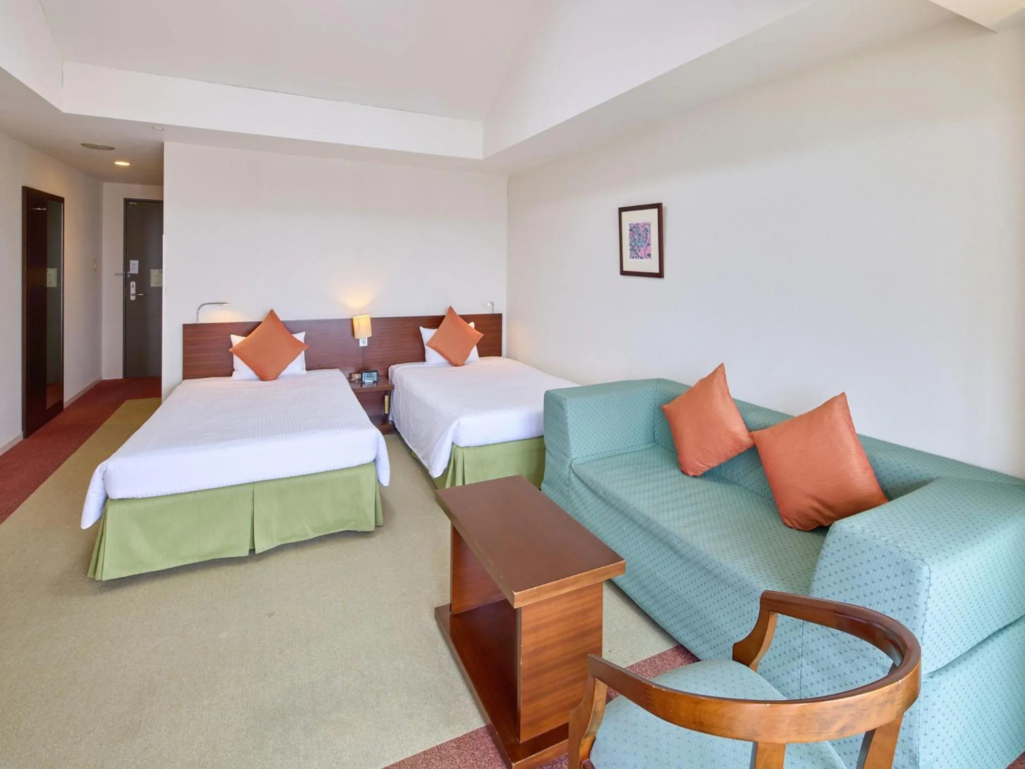 Bed in Hotel Yugaf Inn Okinawa