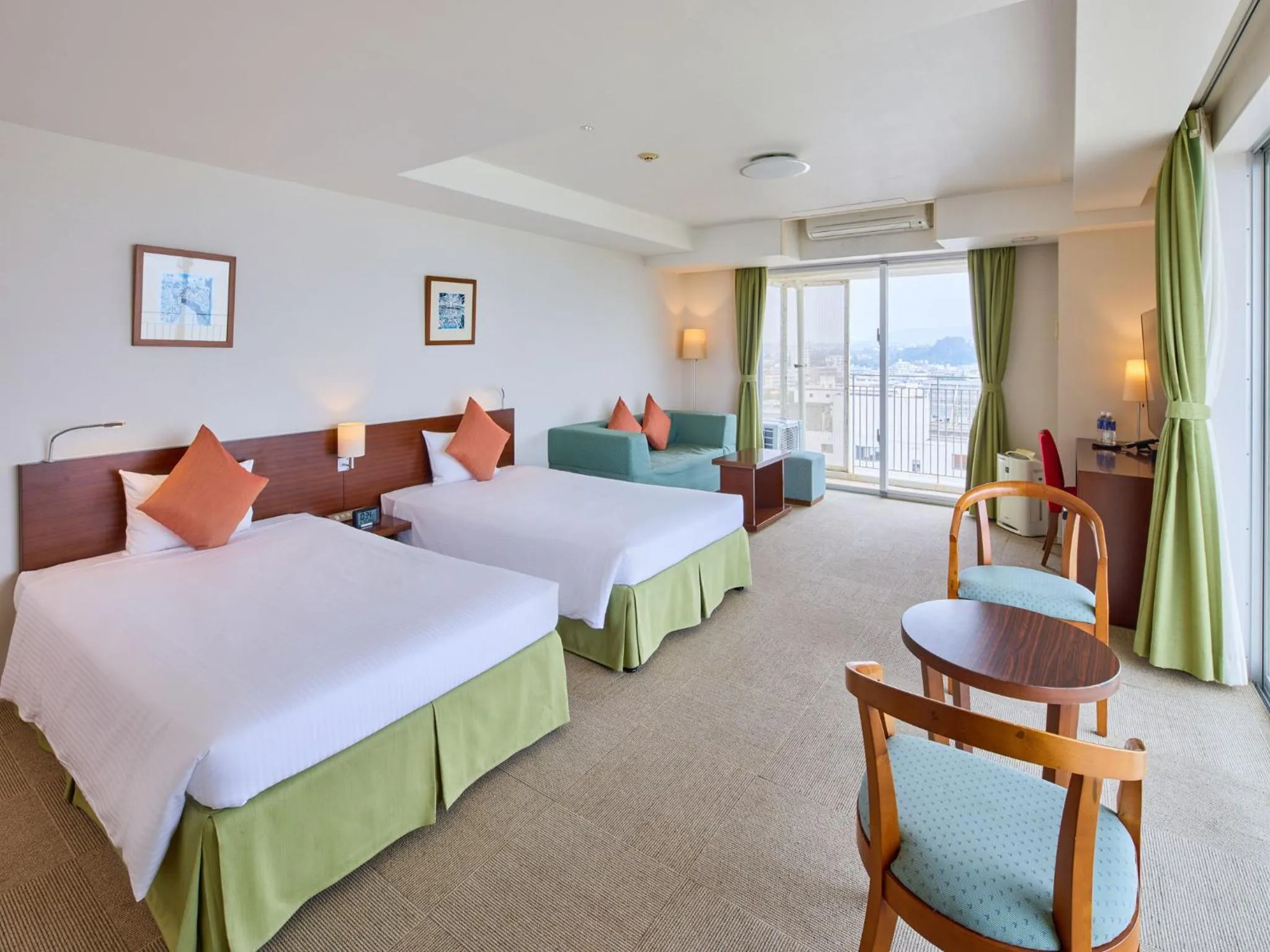 Bed in Hotel Yugaf Inn Okinawa